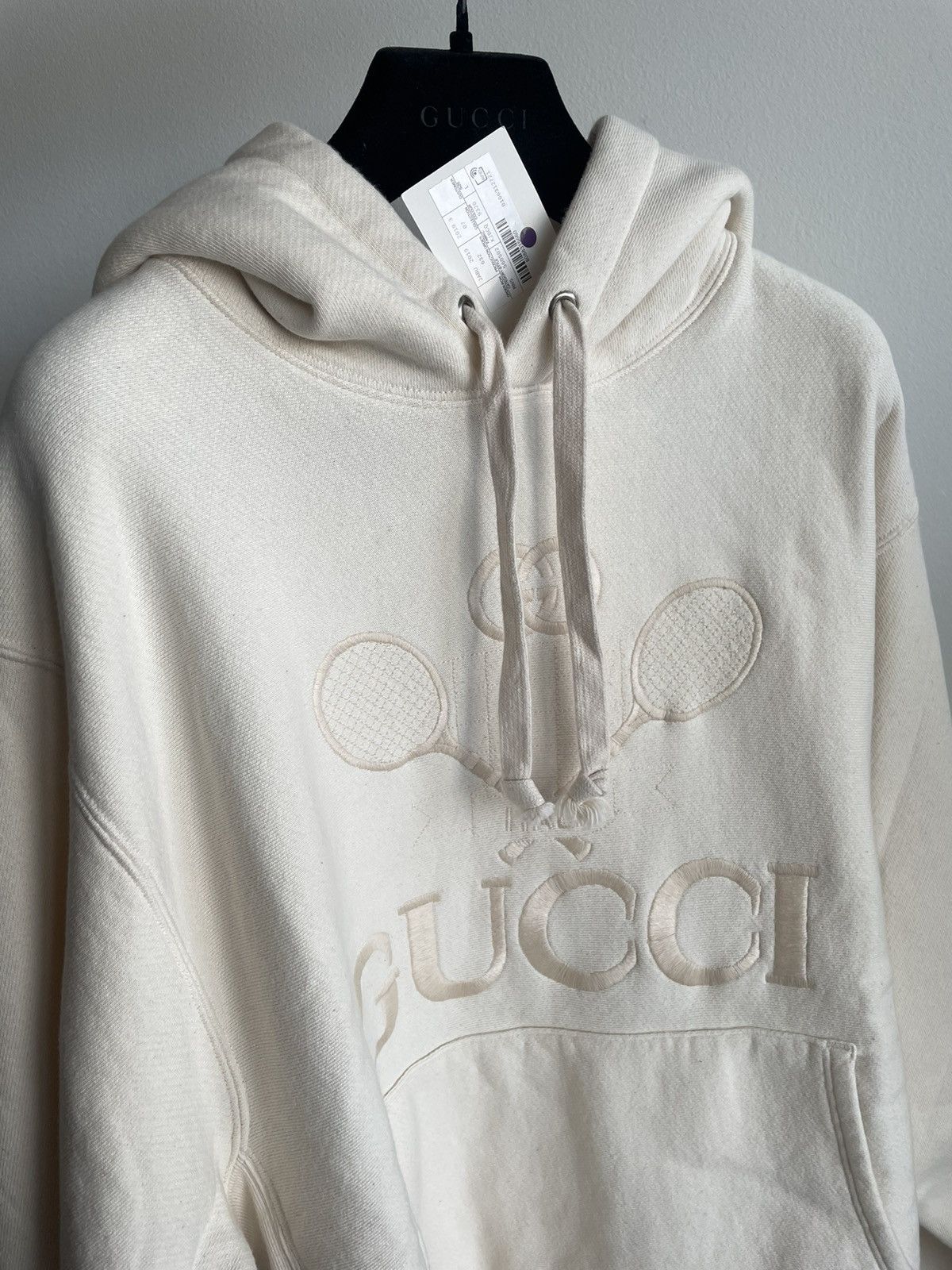 Gucci Rare NEW Super Runway SoldOut Embroidery Tennis Logo Hoodie Size US XL / EU 56 / 4 - 19 Thumbnail