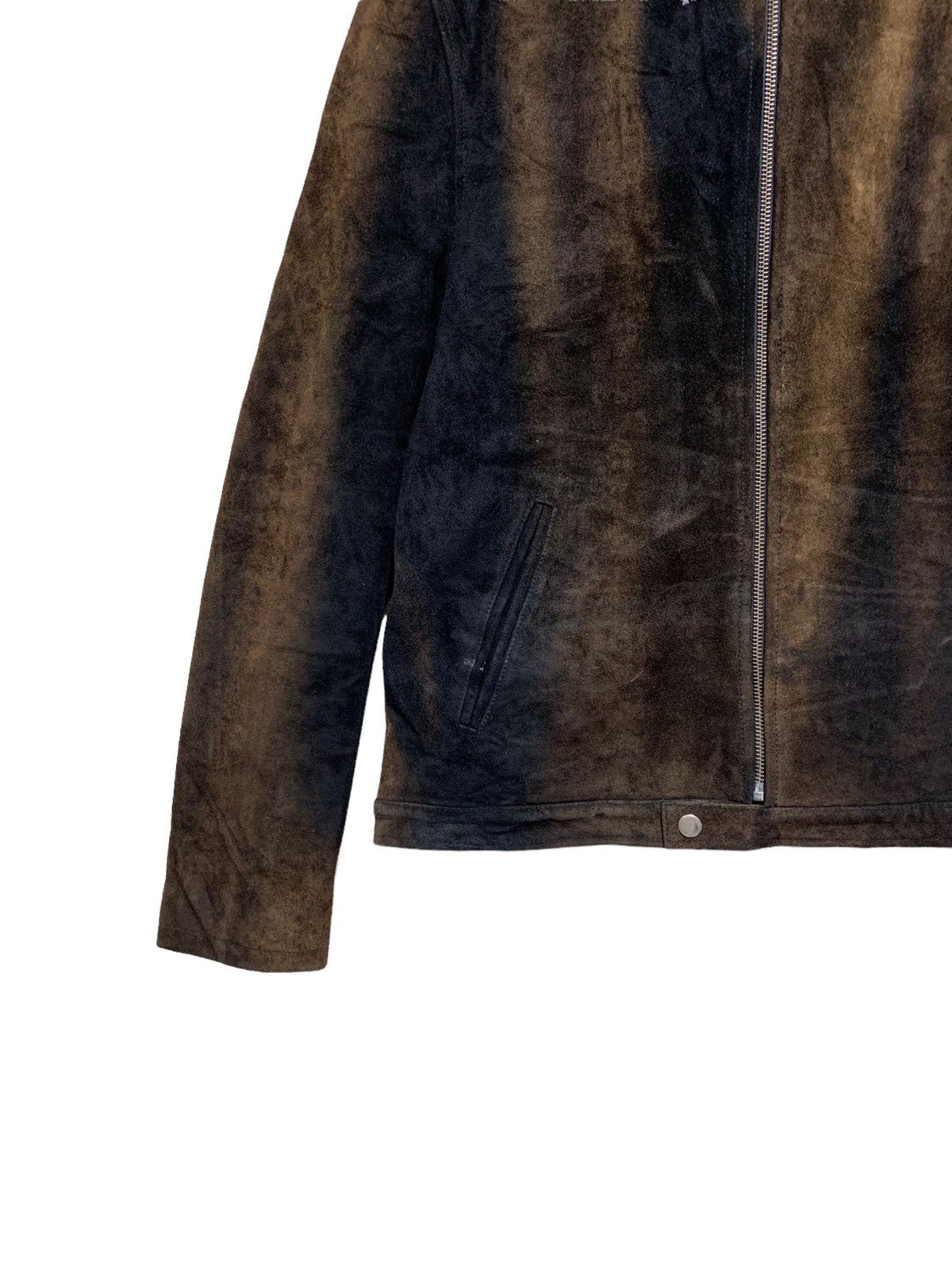 Genuine Leather 🔥MITSUME COWHIDE LEATHER RACER JACKETS Size US L / EU 52-54 / 3 - 4 Thumbnail