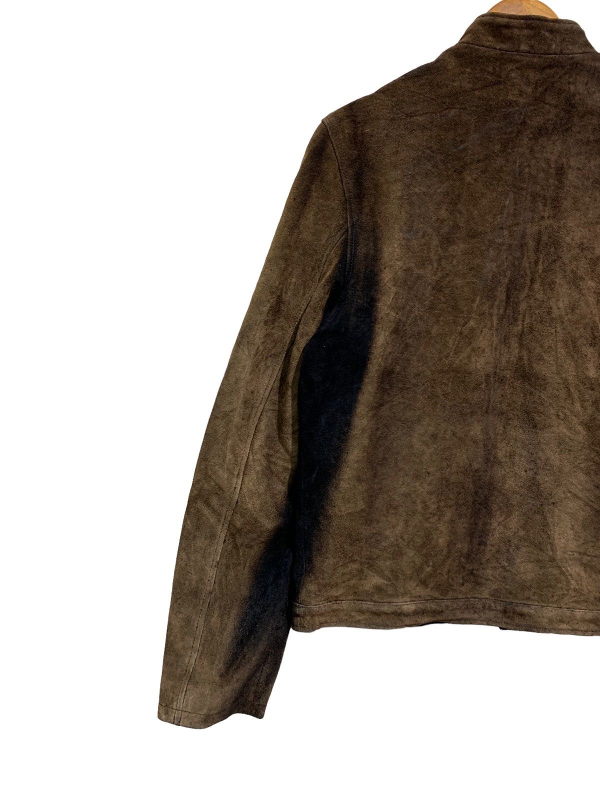Genuine Leather 🔥MITSUME COWHIDE LEATHER RACER JACKETS Size US L / EU 52-54 / 3 - 8 Thumbnail