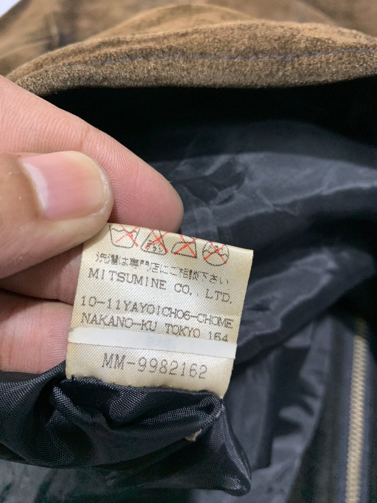 Genuine Leather 🔥MITSUME COWHIDE LEATHER RACER JACKETS Size US L / EU 52-54 / 3 - 11 Thumbnail