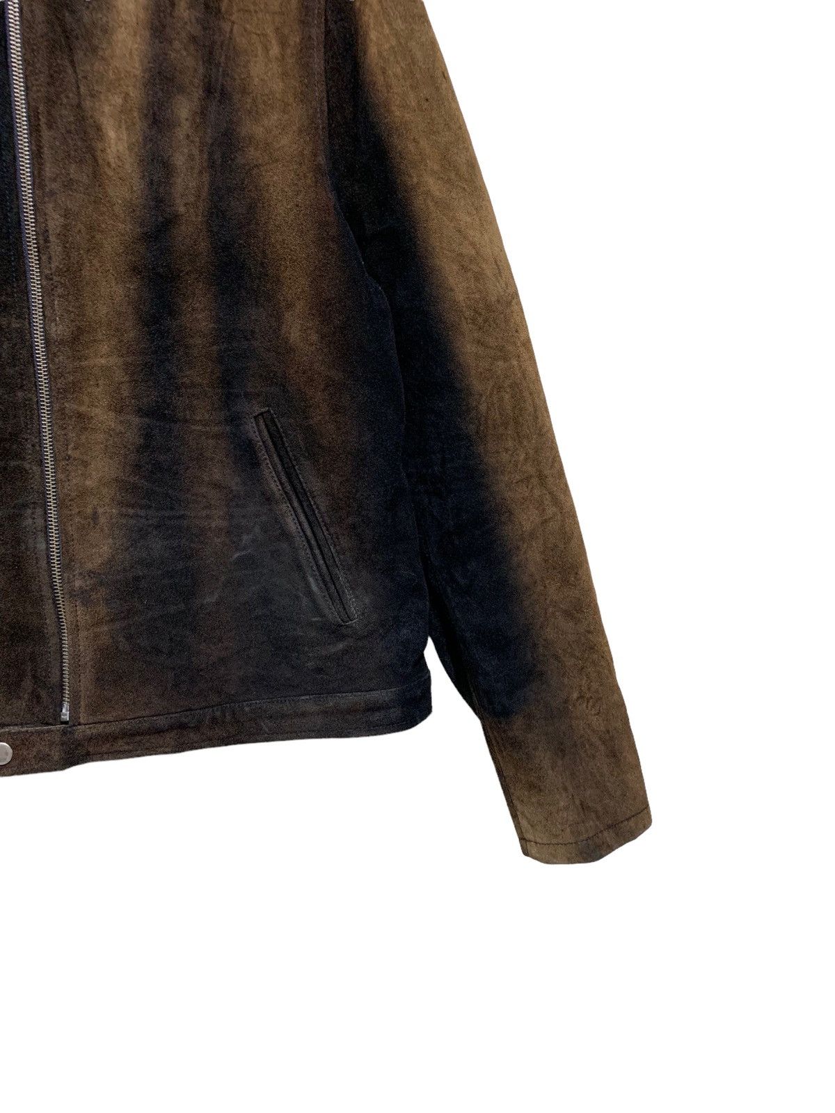 Genuine Leather 🔥MITSUME COWHIDE LEATHER RACER JACKETS Size US L / EU 52-54 / 3 - 5 Thumbnail