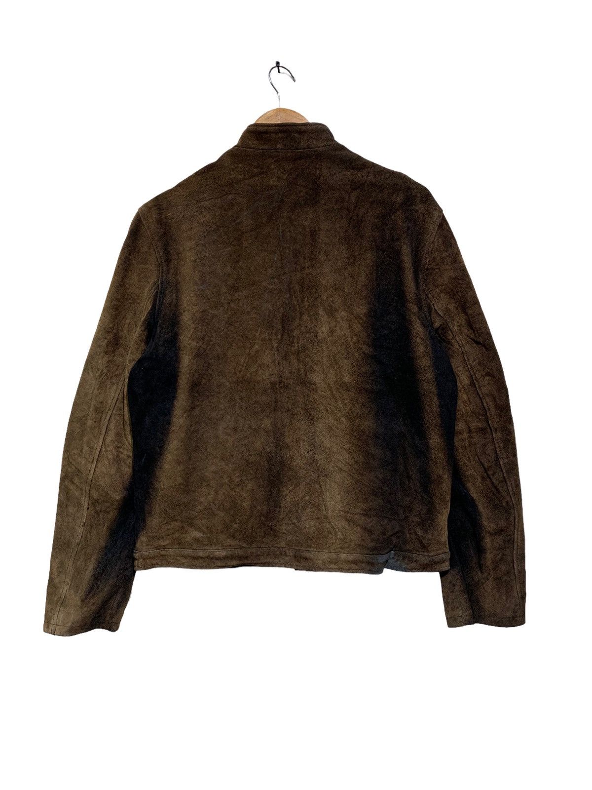 Genuine Leather 🔥MITSUME COWHIDE LEATHER RACER JACKETS Size US L / EU 52-54 / 3 - 7 Thumbnail