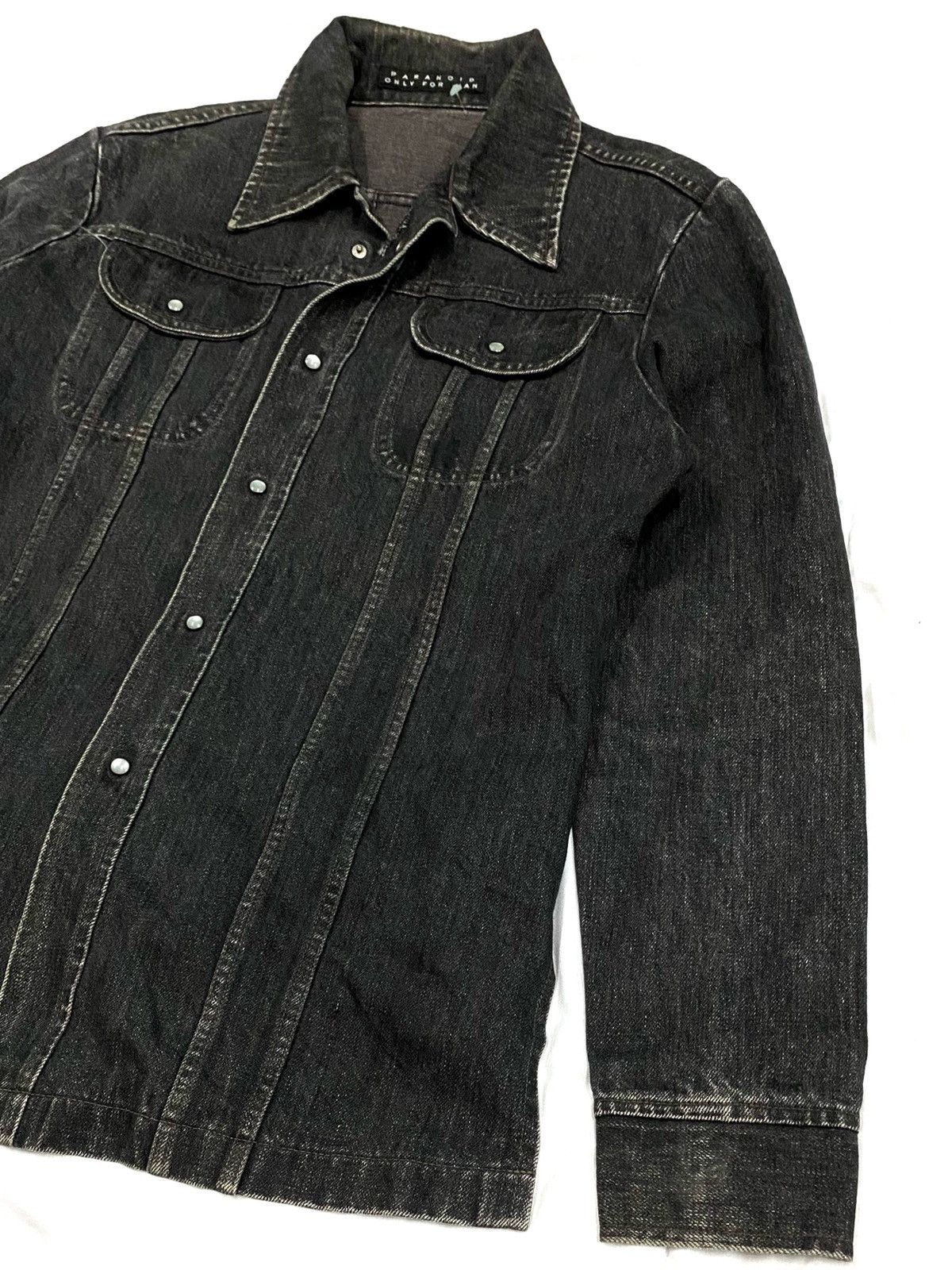 Designer × Japanese Brand 🔥NEED GONE🔥DENIM JEANS JACKET BY PARANOID Size US S / EU 44-46 / 1 - 6 Thumbnail