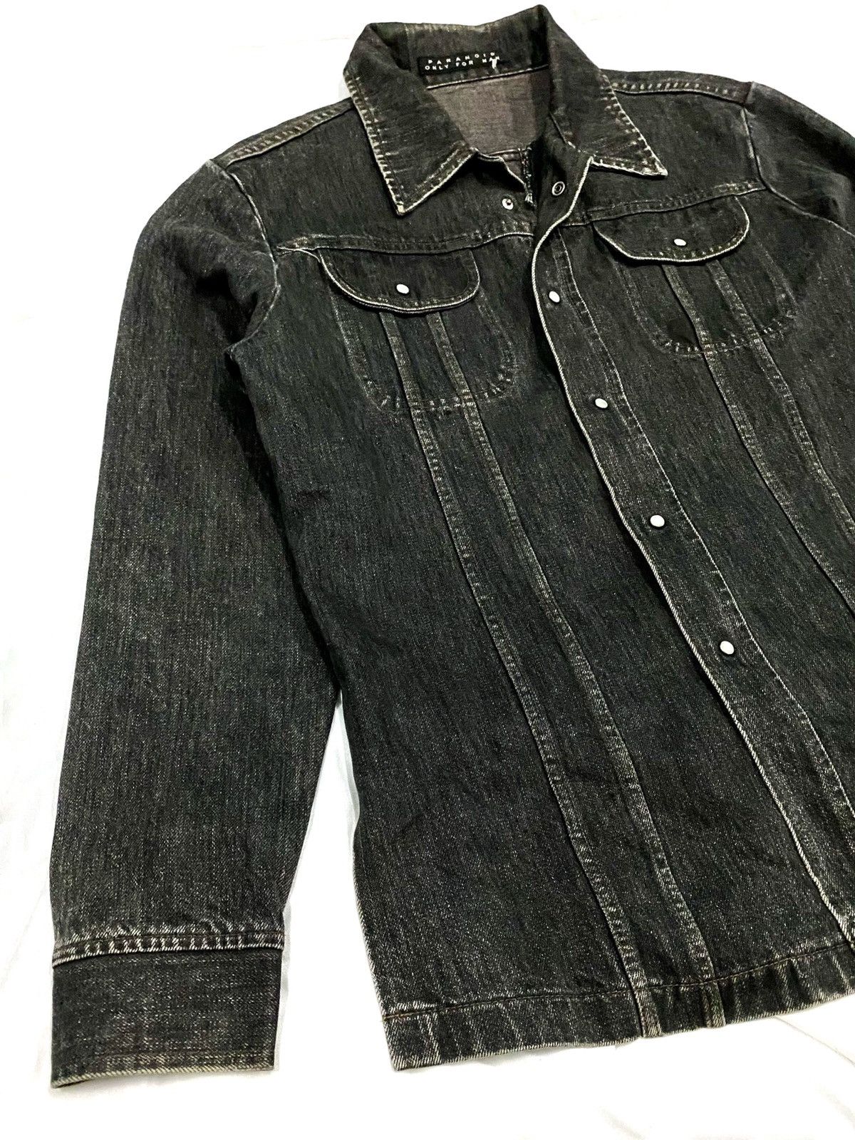 Designer × Japanese Brand 🔥NEED GONE🔥DENIM JEANS JACKET BY PARANOID Size US S / EU 44-46 / 1 - 7 Thumbnail