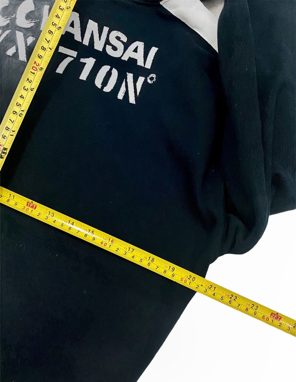Japanese Brand × Kansai Yamamoto VINTAGE CC KANSAI WX/710N’ HALF ZIP SPELLOUT HOODIE Size US M / EU 48-50 / 2 - 15 Thumbnail