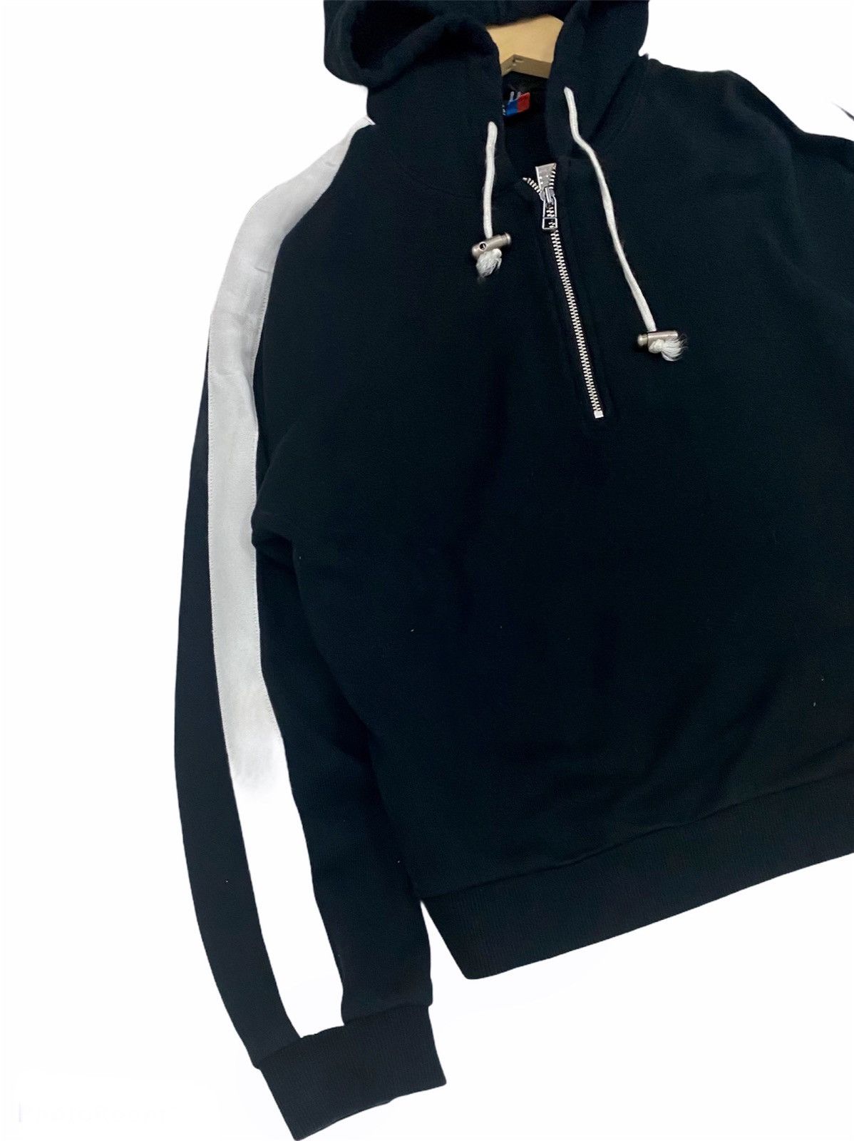 Japanese Brand × Kansai Yamamoto VINTAGE CC KANSAI WX/710N’ HALF ZIP SPELLOUT HOODIE Size US M / EU 48-50 / 2 - 6 Thumbnail