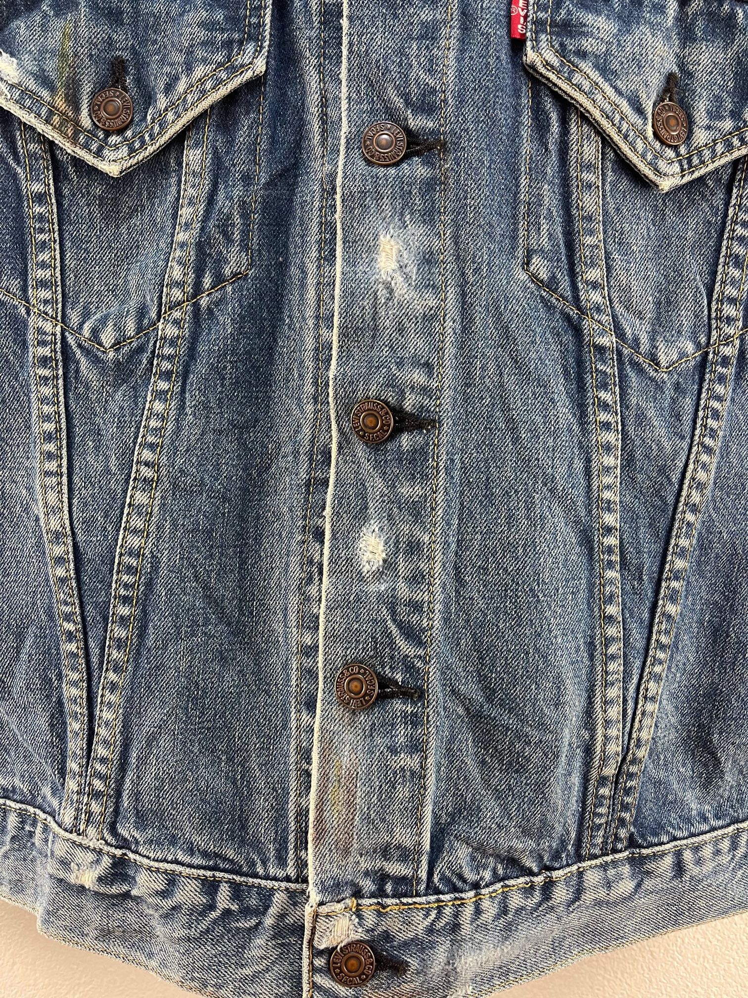 Levi's Vintage Levis Mickey Mouse Customs Denim Jeans Jacket Size US S / EU 44-46 / 1 - 10 Thumbnail