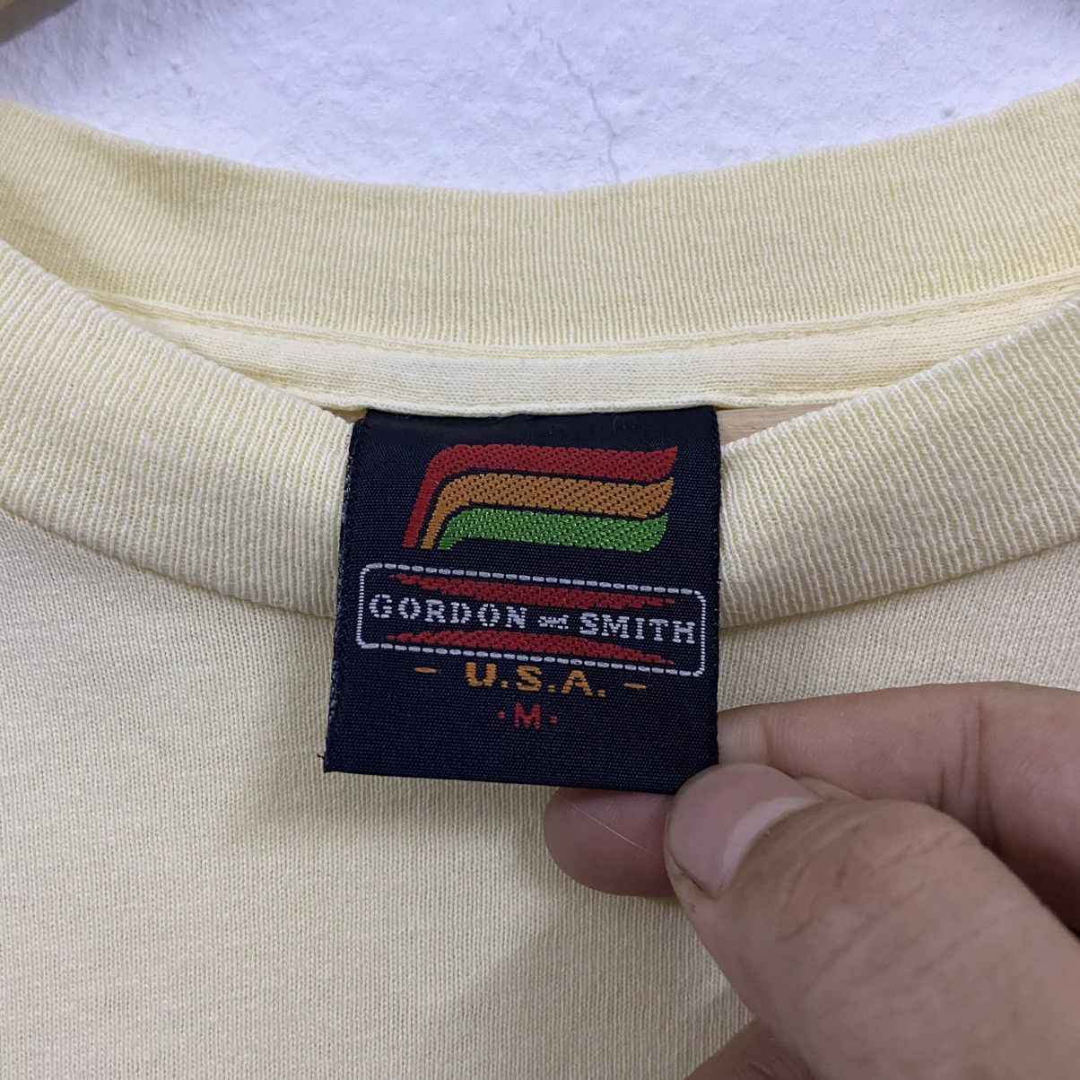 Vintage Rare Vintage Gordon And Smith Big Logo Tshirt Size US M / EU 48-50 / 2 - 3 Thumbnail