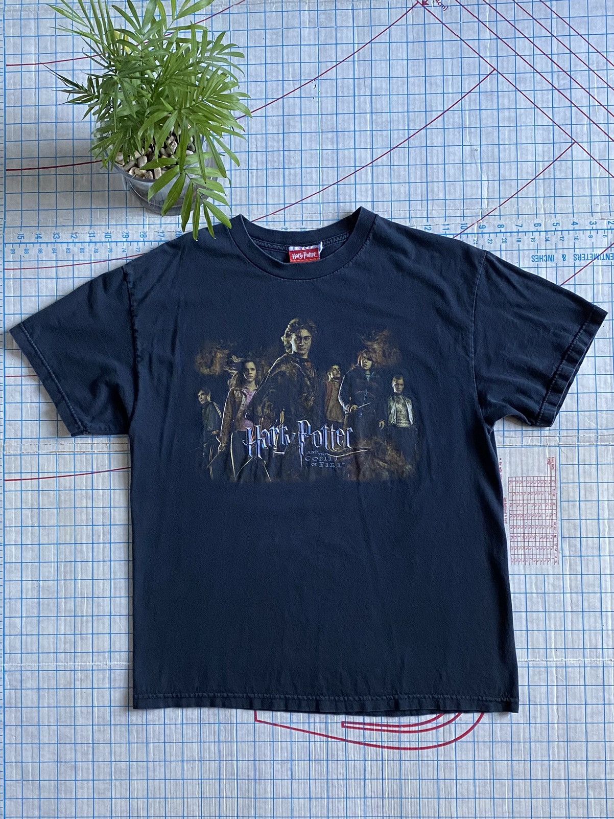Vintage Harry Potter And The Goblet Of Fire Movie Promo Tee Large Size US L / EU 52-54 / 3 - 3 Thumbnail