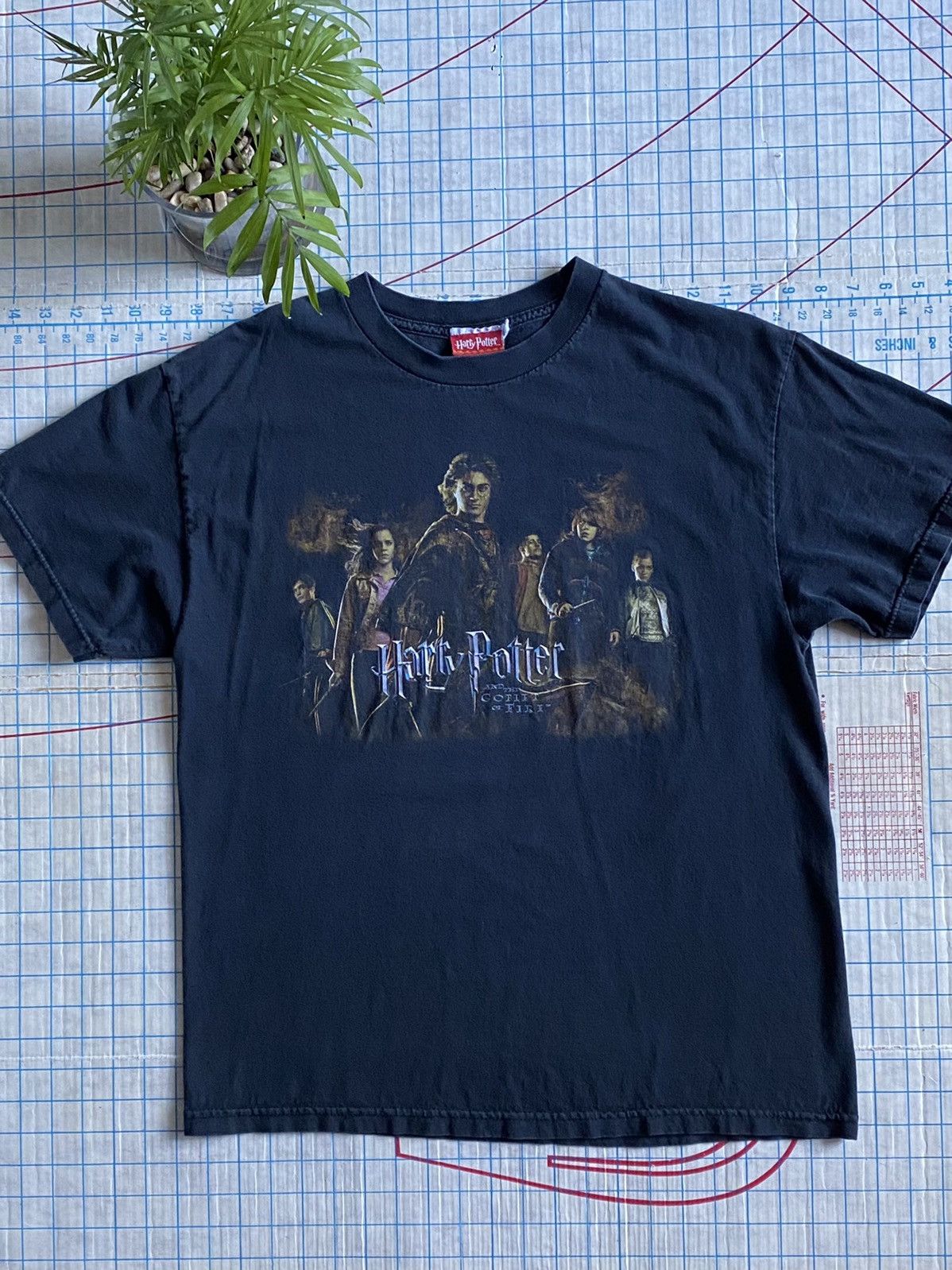 Vintage Harry Potter And The Goblet Of Fire Movie Promo Tee Large Size US L / EU 52-54 / 3 - 2 Thumbnail