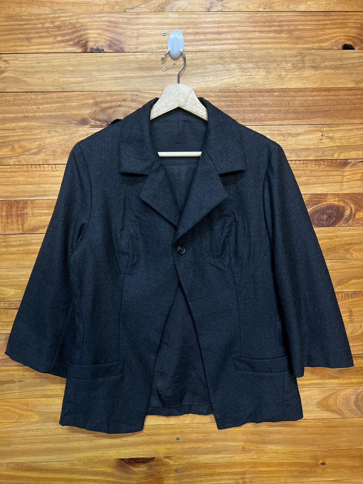 Yohji Yamamoto ARCHIVE🔥YOHJI YAMAMOTO LAINE WOOL COATS Size M / US 6-8 / IT 42-44 - 3 Thumbnail