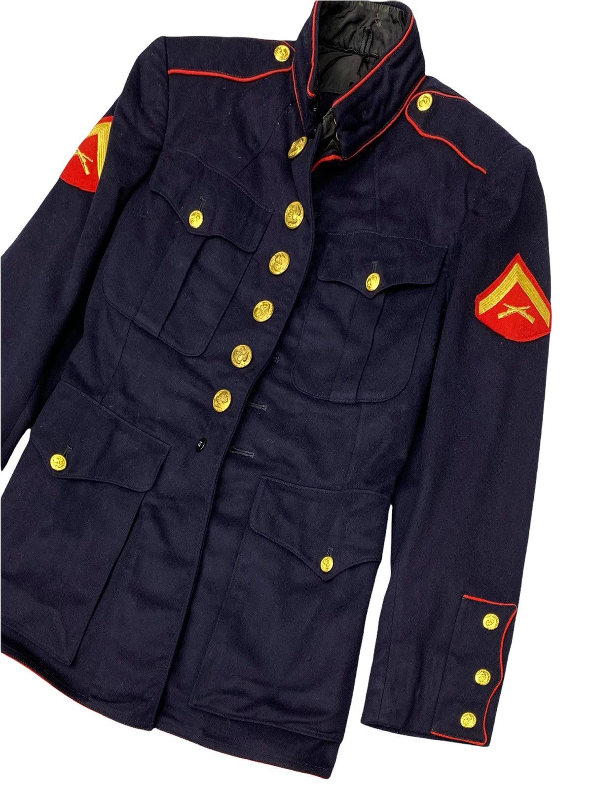 uniform experiment USMC DRESS BLUES UNIFORM COAT JACKET MARINE CORPS MARINE Size US S / EU 44-46 / 1 - 7 Thumbnail