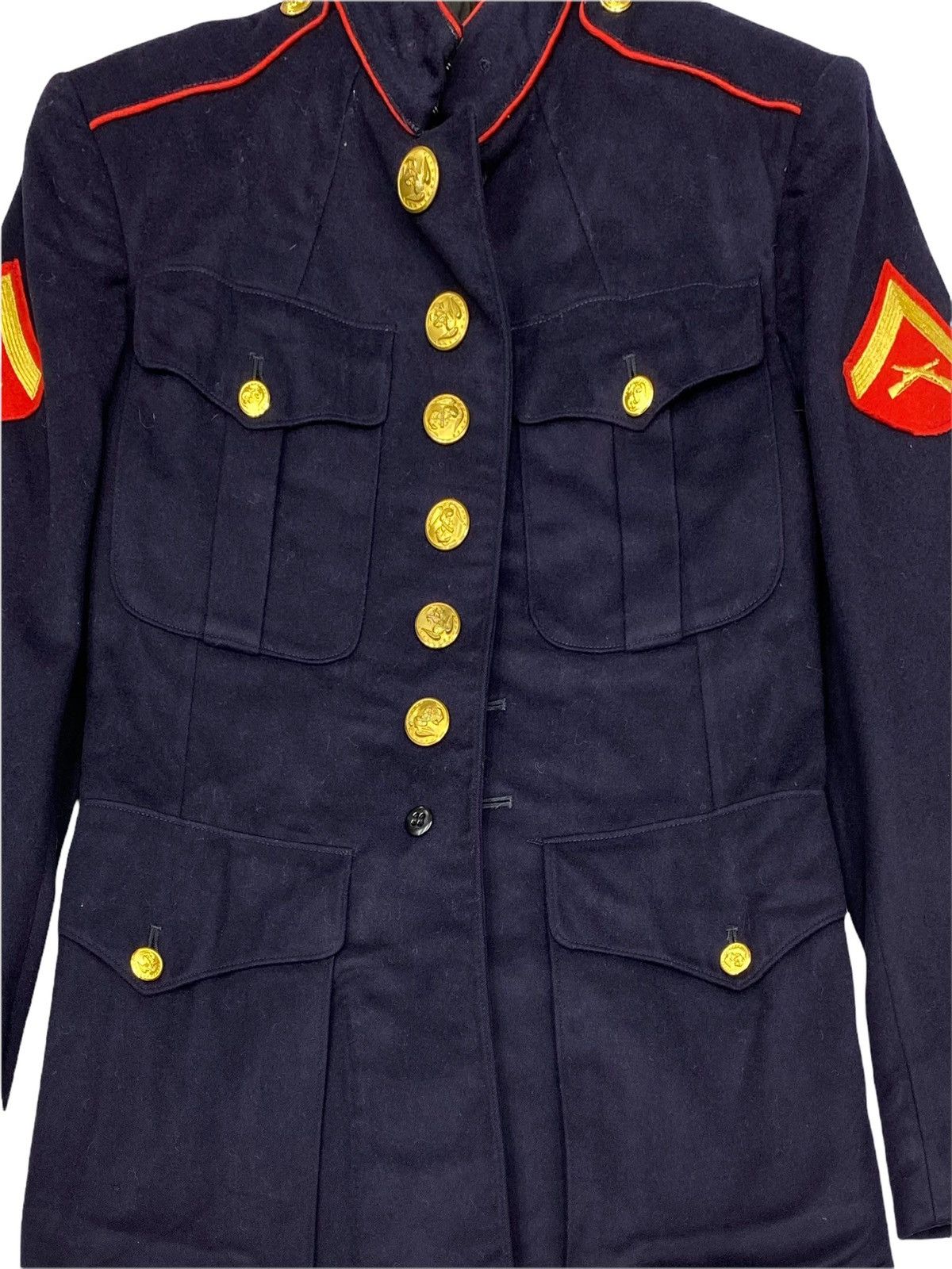 uniform experiment USMC DRESS BLUES UNIFORM COAT JACKET MARINE CORPS MARINE Size US S / EU 44-46 / 1 - 3 Thumbnail