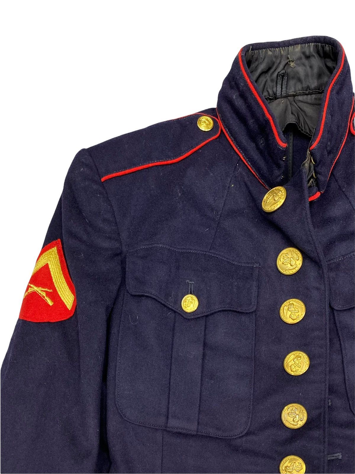 uniform experiment USMC DRESS BLUES UNIFORM COAT JACKET MARINE CORPS MARINE Size US S / EU 44-46 / 1 - 6 Thumbnail