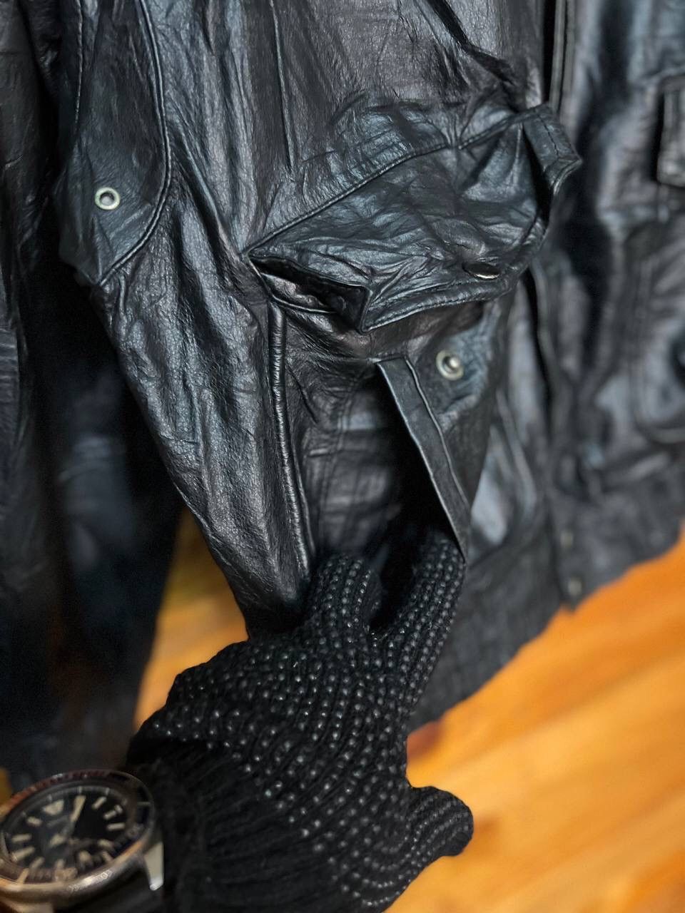 Leather 🔥BEST OFFER🔥VINTAGE LEATHER JACKET Size US M / EU 48-50 / 2 - 5 Thumbnail