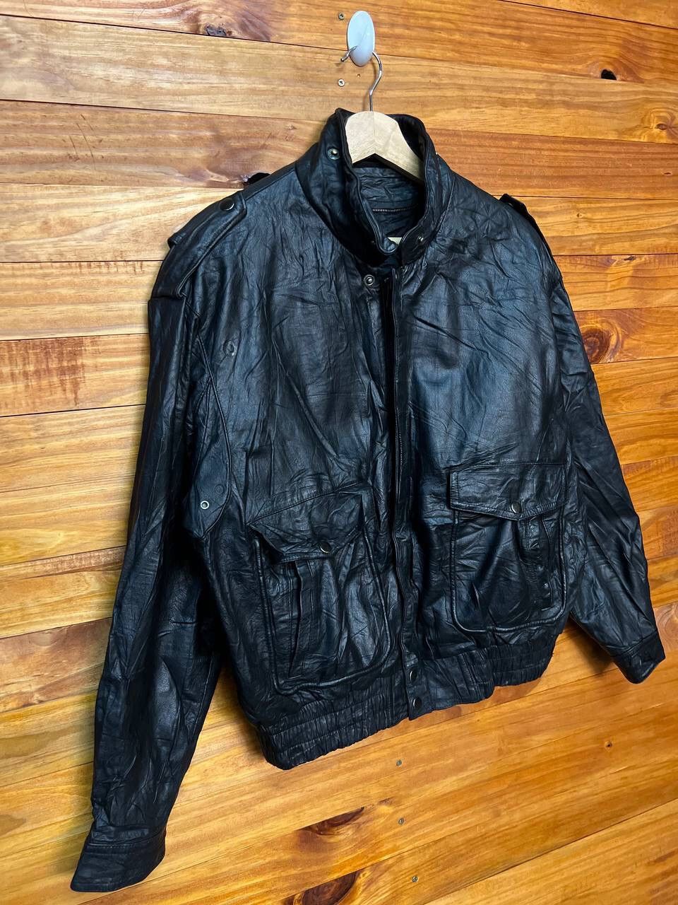 Leather 🔥BEST OFFER🔥VINTAGE LEATHER JACKET Size US M / EU 48-50 / 2 - 2 Thumbnail