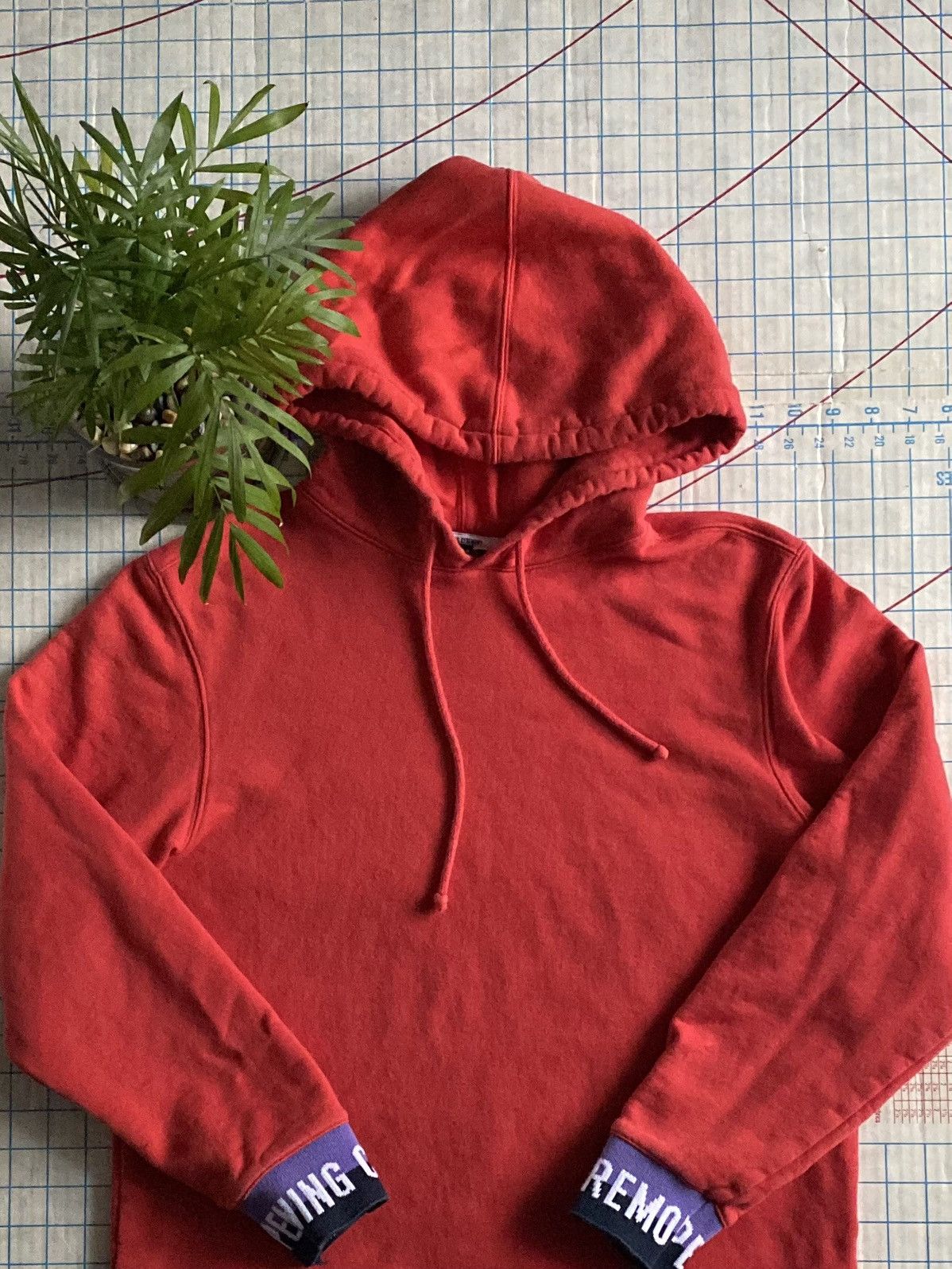 Opening Ceremony Opening Ceremony Spell Out Hem and Cuff Hoodie Small Red Size US S / EU 44-46 / 1 - 3 Thumbnail
