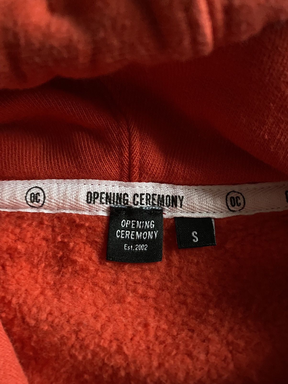 Opening Ceremony Opening Ceremony Spell Out Hem and Cuff Hoodie Small Red Size US S / EU 44-46 / 1 - 5 Thumbnail