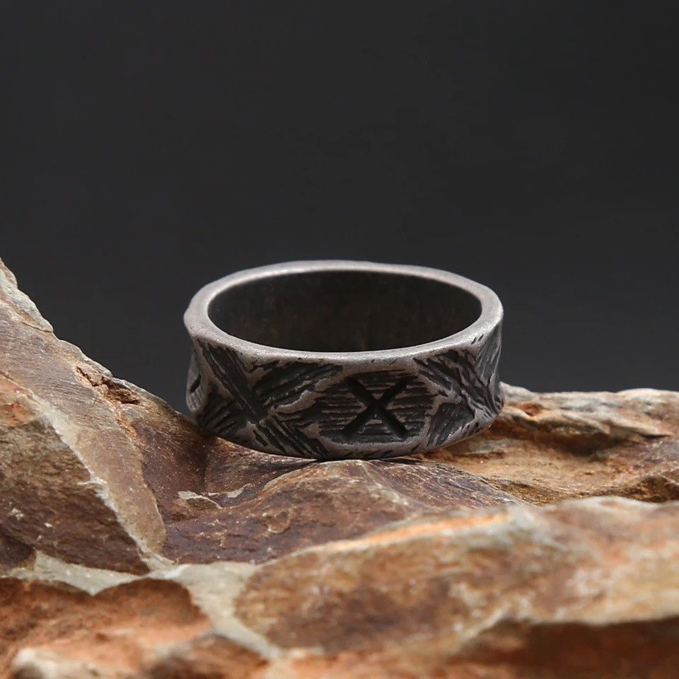 Jewelry × Vintage Letter Viking Rune Ring Size ONE SIZE - 3 Thumbnail