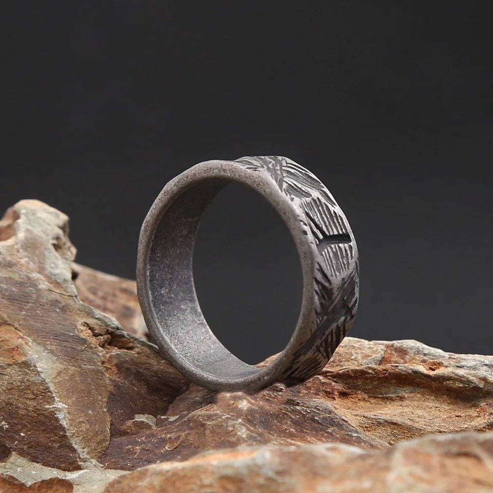 Jewelry × Vintage Letter Viking Rune Ring Size ONE SIZE - 5 Thumbnail