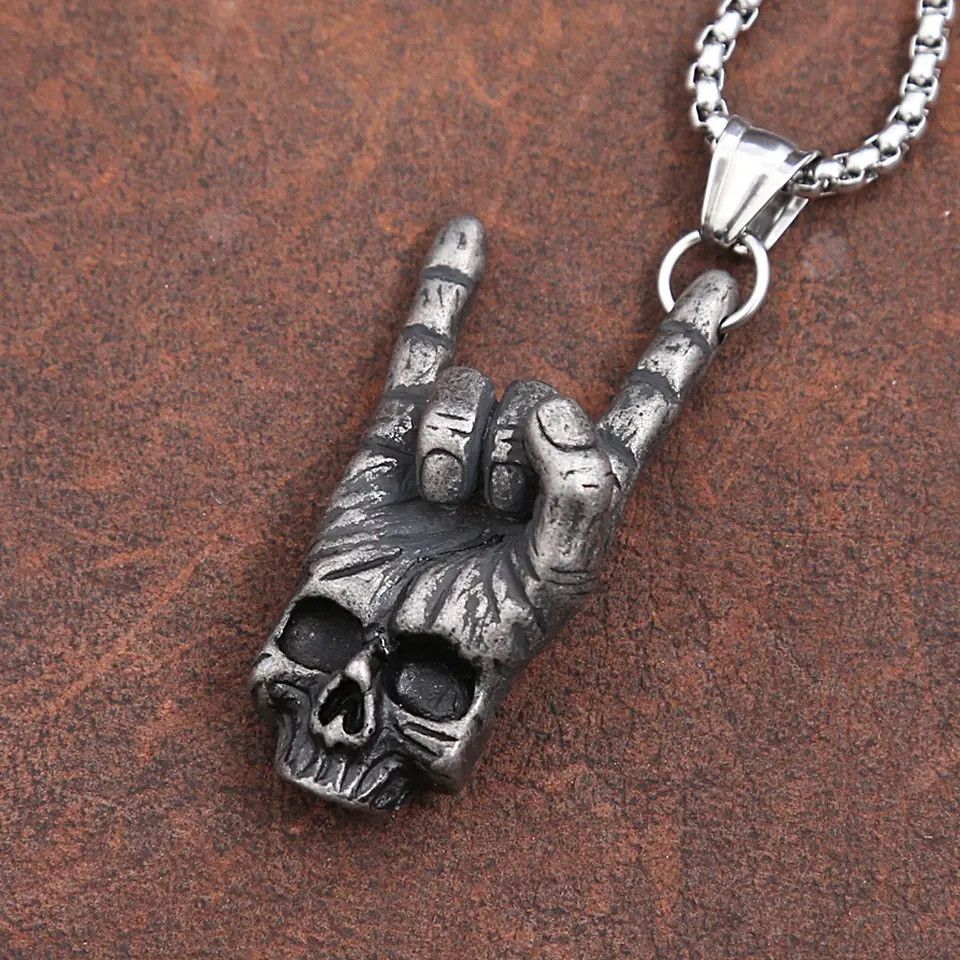 Jewelry Rock Gesture Pendant Necklace Size ONE SIZE - 3 Thumbnail