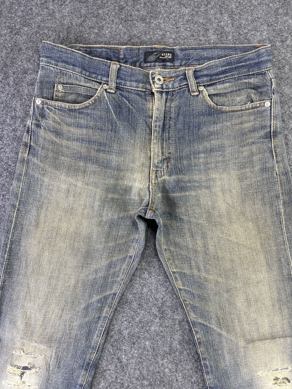 Beams Plus × Japanese Brand Beams Distressed jeans - J791 Size US 34 / EU 50 - 3 Thumbnail