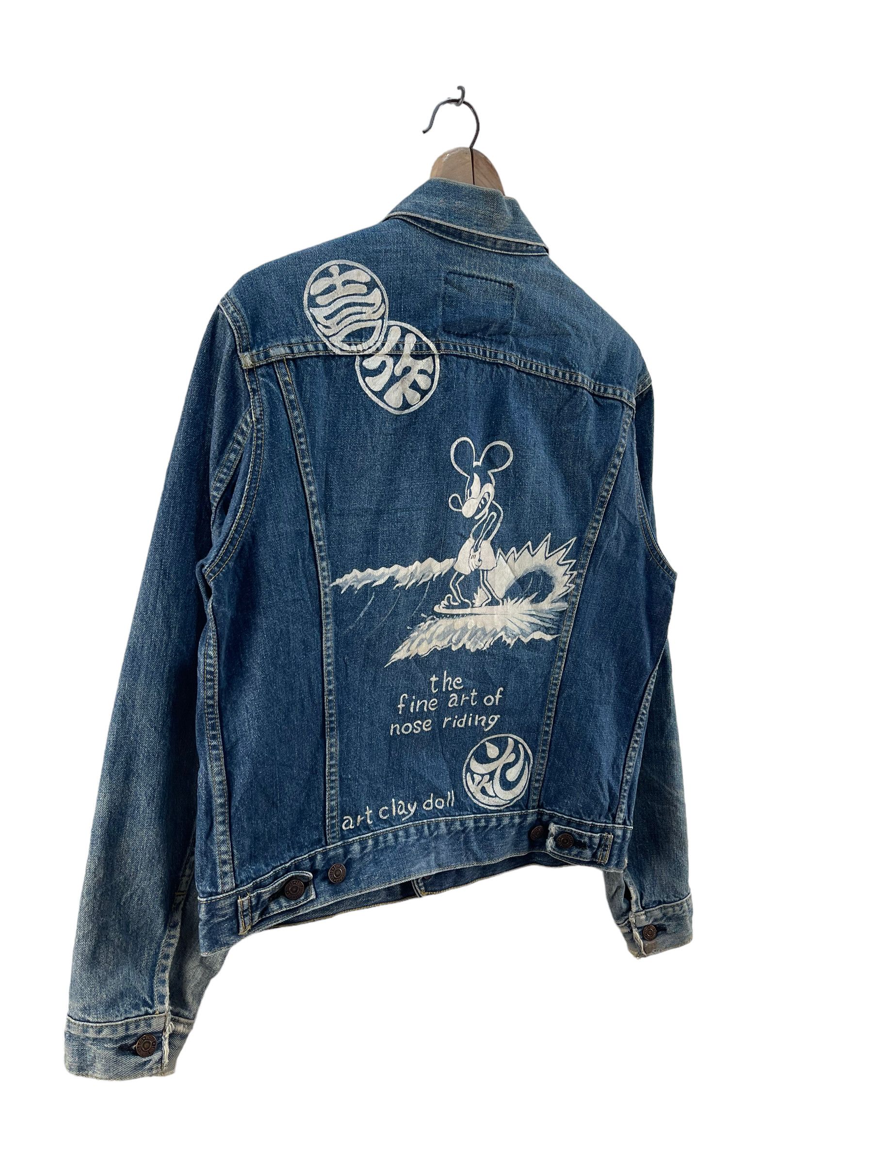 Vintage Levis Mickey Mouse Customs Denim Jeans Jacket