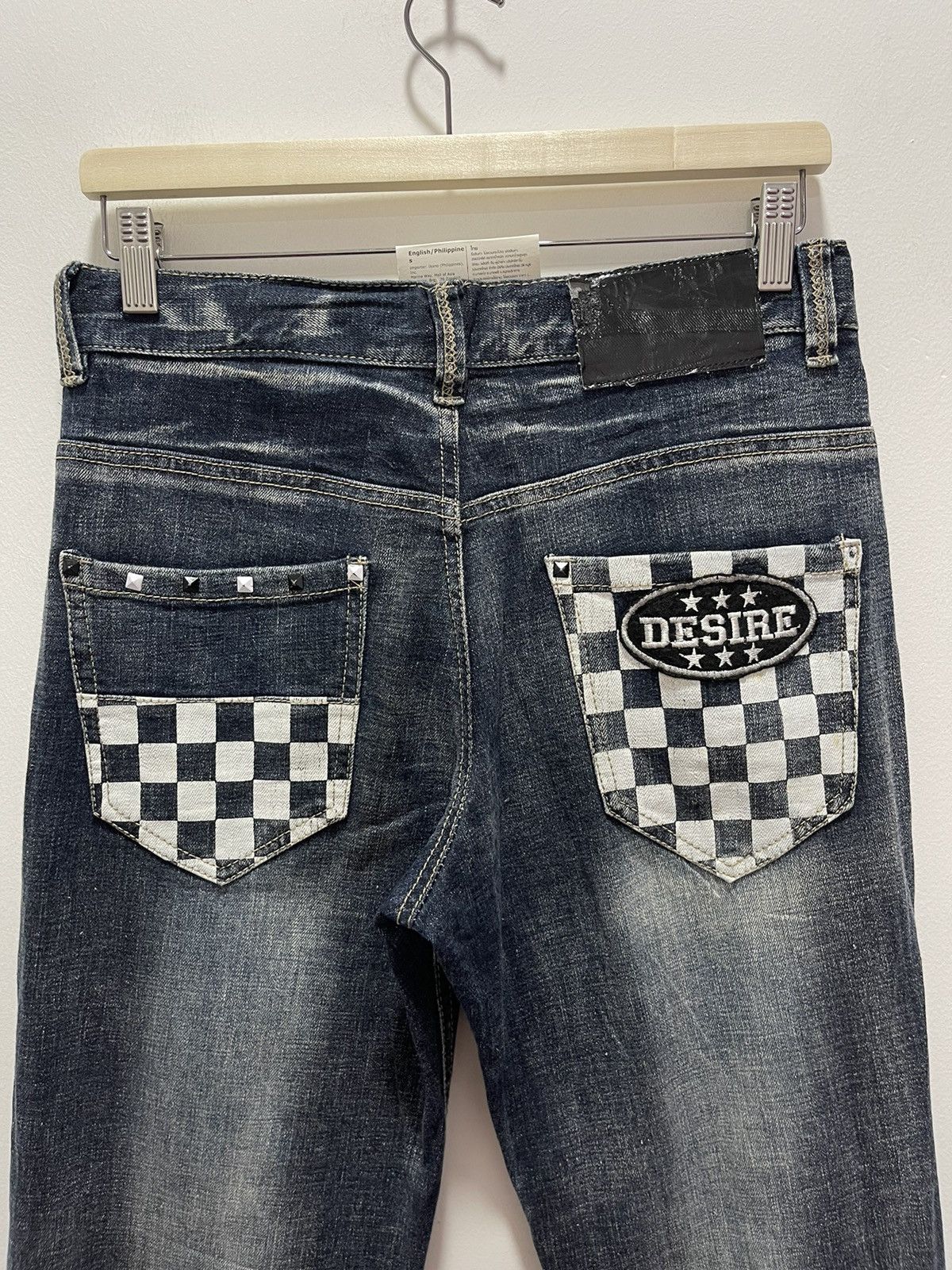 Japanese Brand × Vintage VINTAGE ENGINE ROTATION POEM MOTORCYCLE DISTRESSED JEANS Size US 30 / EU 46 - 13 Thumbnail