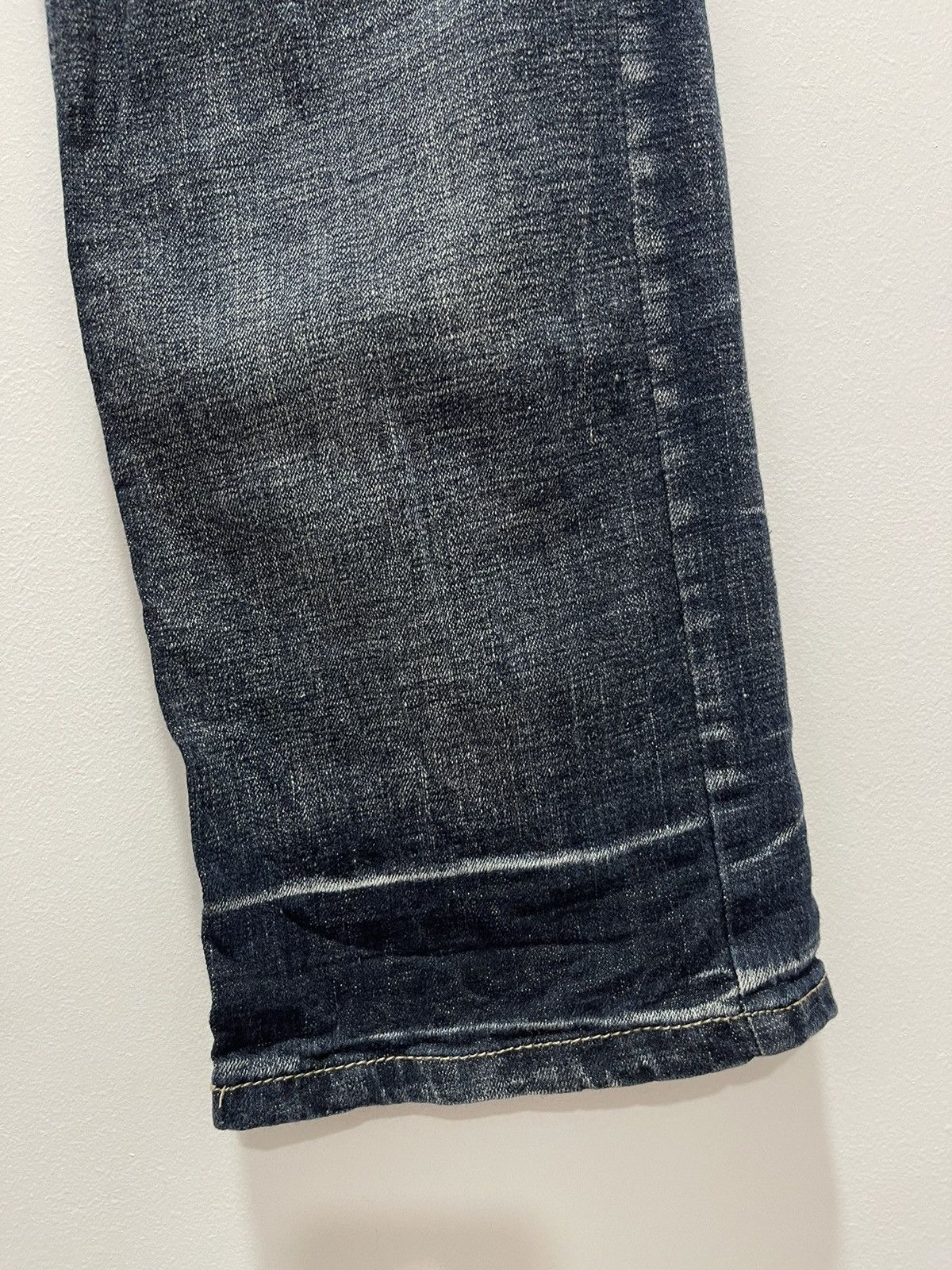 Japanese Brand × Vintage VINTAGE ENGINE ROTATION POEM MOTORCYCLE DISTRESSED JEANS Size US 30 / EU 46 - 6 Thumbnail