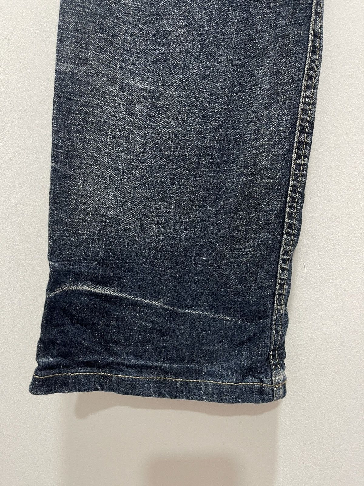 Japanese Brand × Vintage VINTAGE ENGINE ROTATION POEM MOTORCYCLE DISTRESSED JEANS Size US 30 / EU 46 - 15 Thumbnail