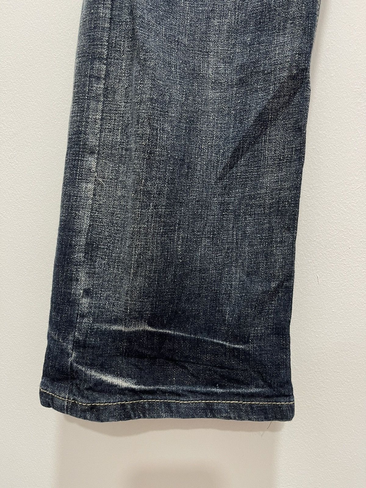 Japanese Brand × Vintage VINTAGE ENGINE ROTATION POEM MOTORCYCLE DISTRESSED JEANS Size US 30 / EU 46 - 7 Thumbnail