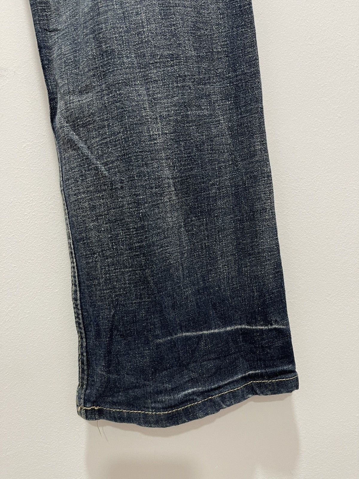 Japanese Brand × Vintage VINTAGE ENGINE ROTATION POEM MOTORCYCLE DISTRESSED JEANS Size US 30 / EU 46 - 14 Thumbnail