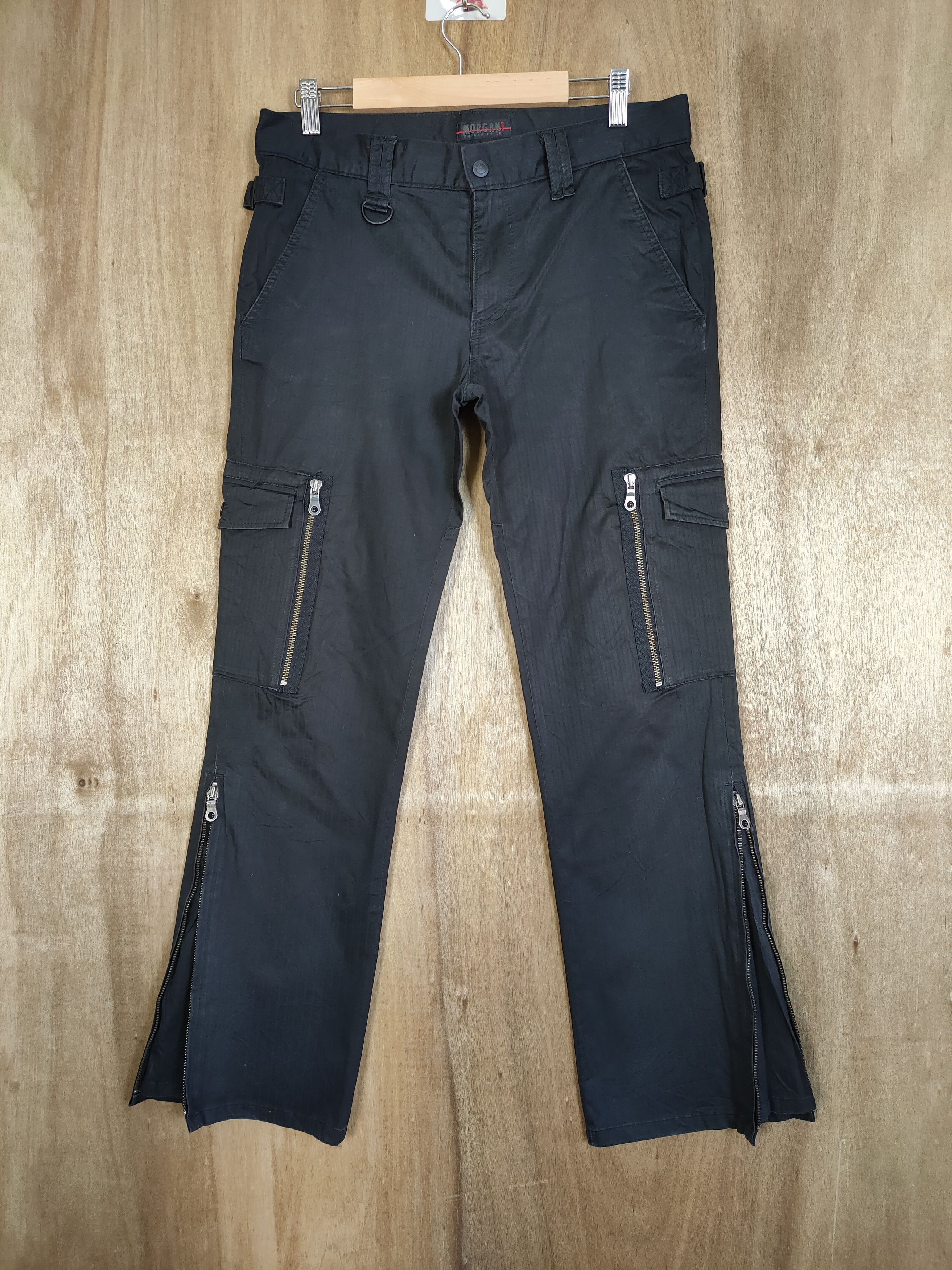 8 POCKET HOMME CARGO PANTS/ ZIPPER LEG OPEN