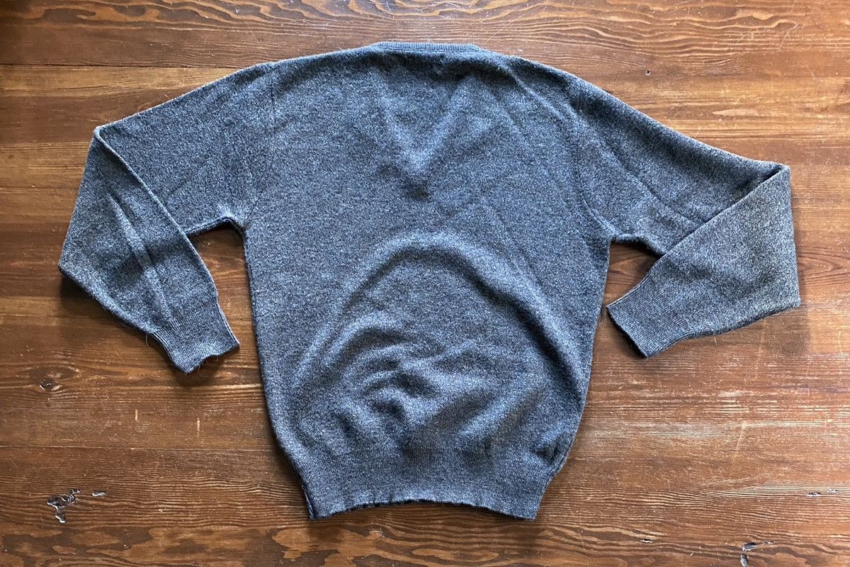 Puritan Vintage 70’s Puritan Gray Earth Tones V-Neck Knit Sweater Size US L / EU 52-54 / 3 - 9 Thumbnail