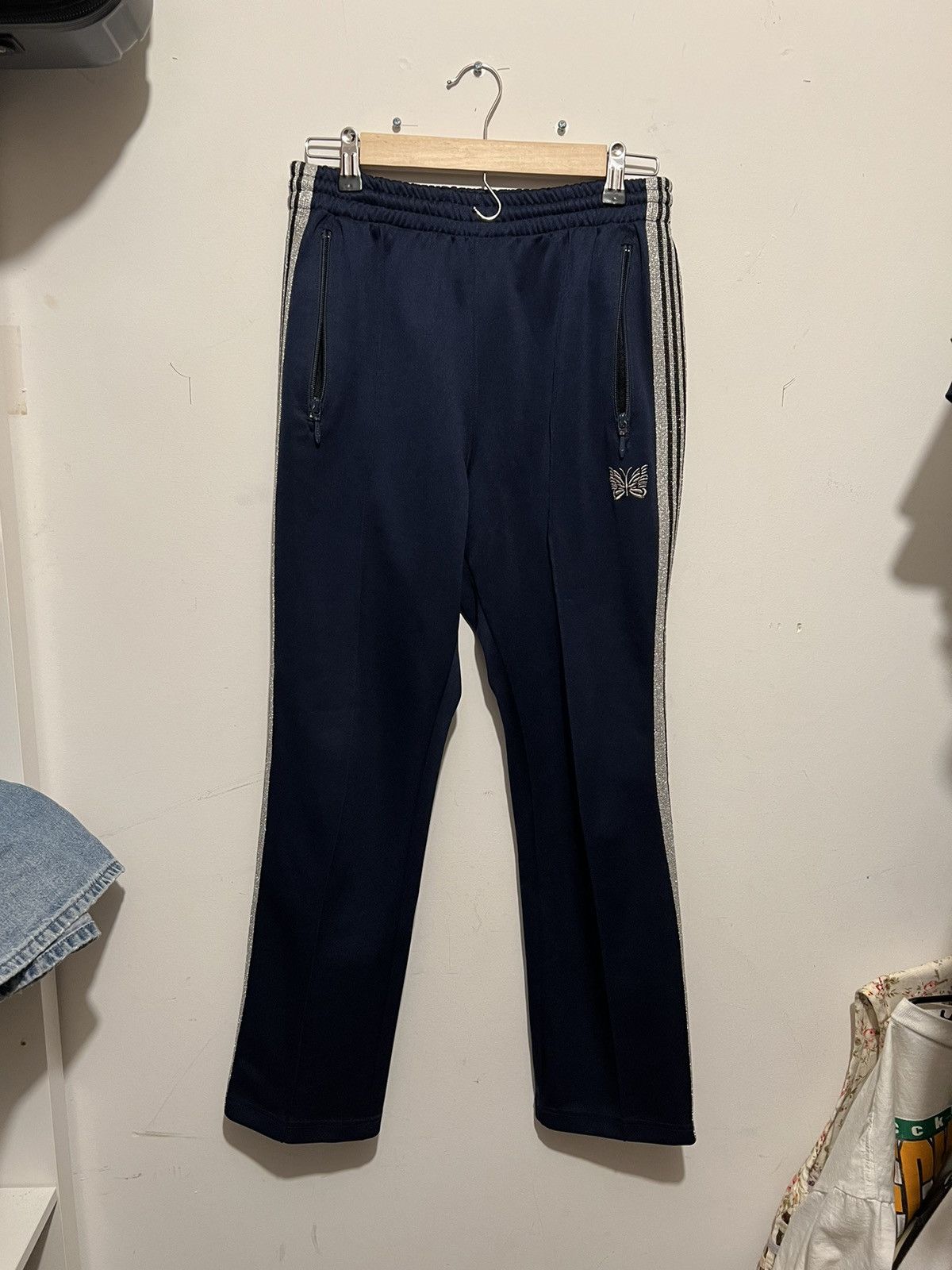 Needles Narrow Track Pant Navy