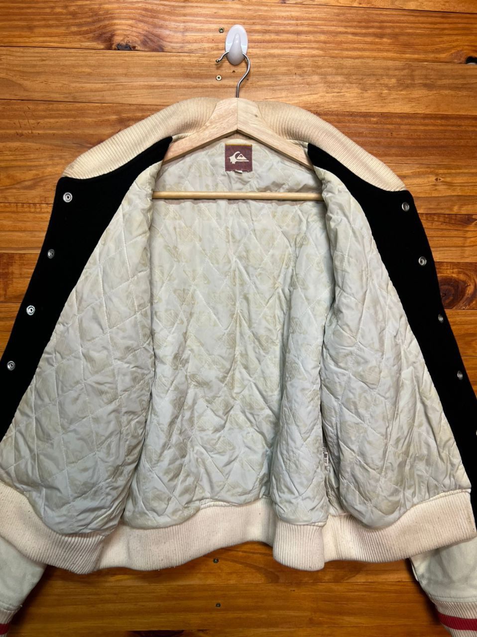 Quicksilver QUICKSILVER WOOL LEATHER VARSITY JACKET Size US S / EU 44-46 / 1 - 13 Thumbnail