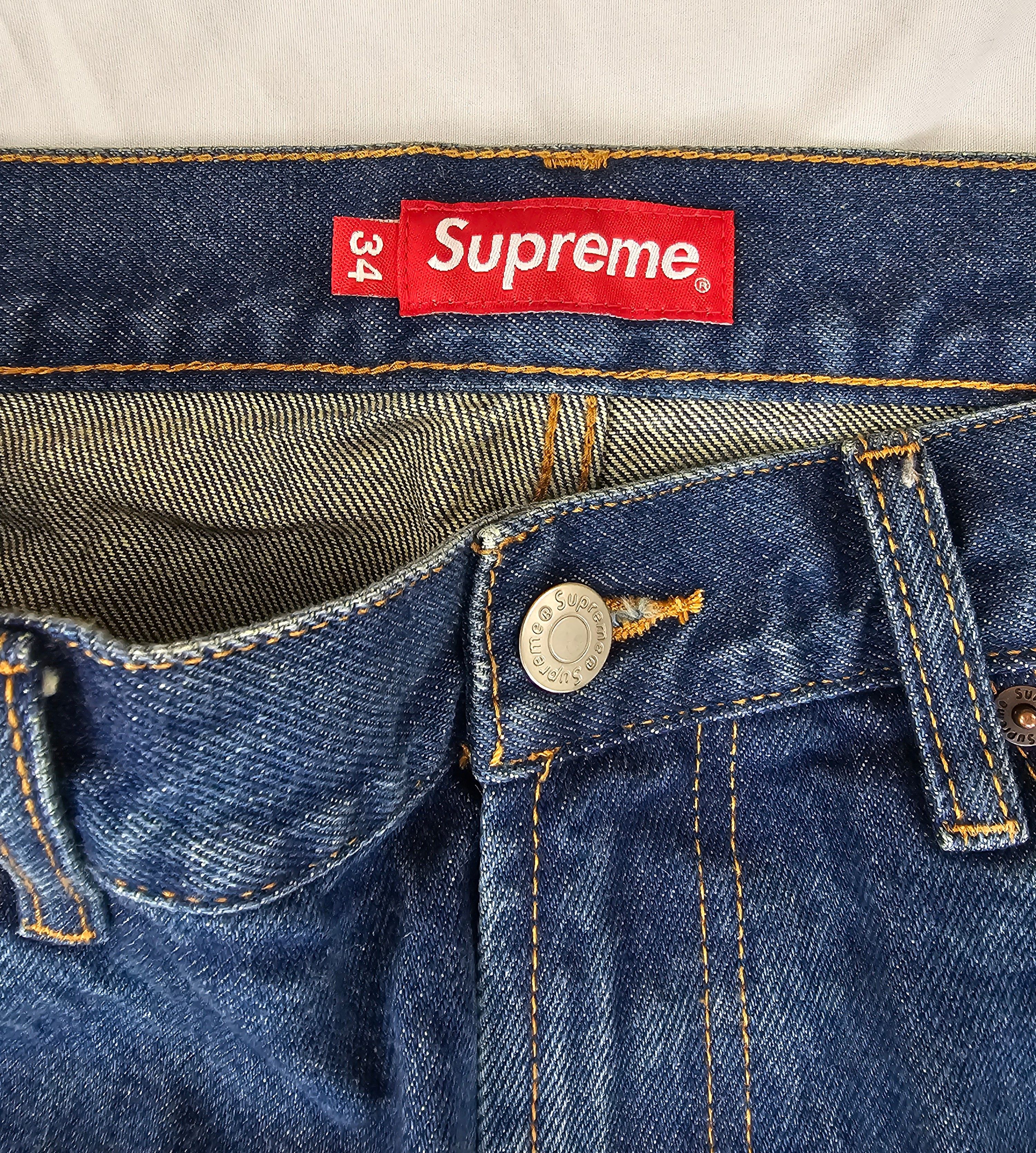 Supreme Supreme Shibori Loose Fit Jean Indigo Blue Denim CONFIRMED Size US 34 / EU 50 - 3 Thumbnail