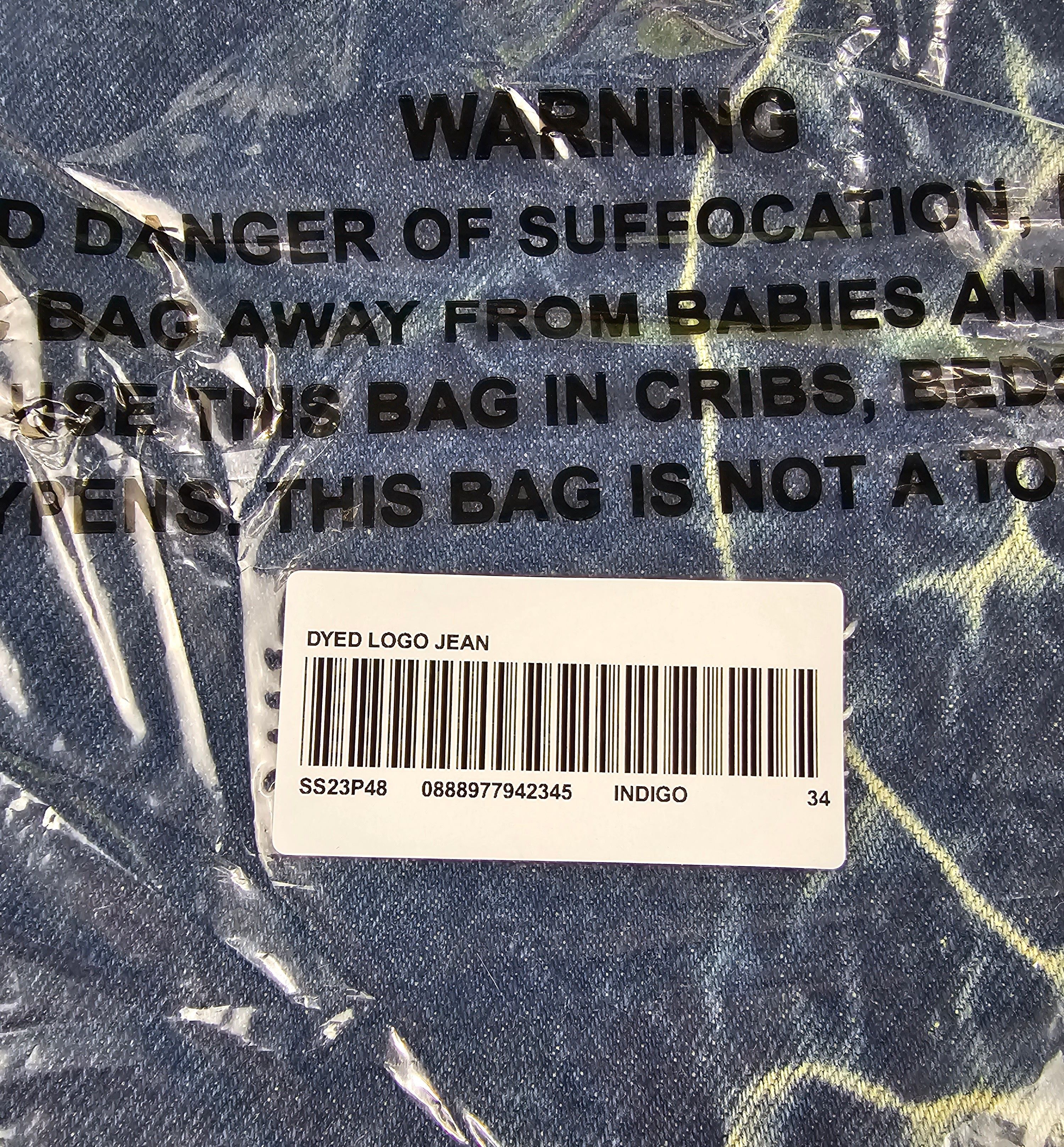 Supreme Supreme Shibori Loose Fit Jean Indigo Blue Denim CONFIRMED Size US 34 / EU 50 - 7 Thumbnail