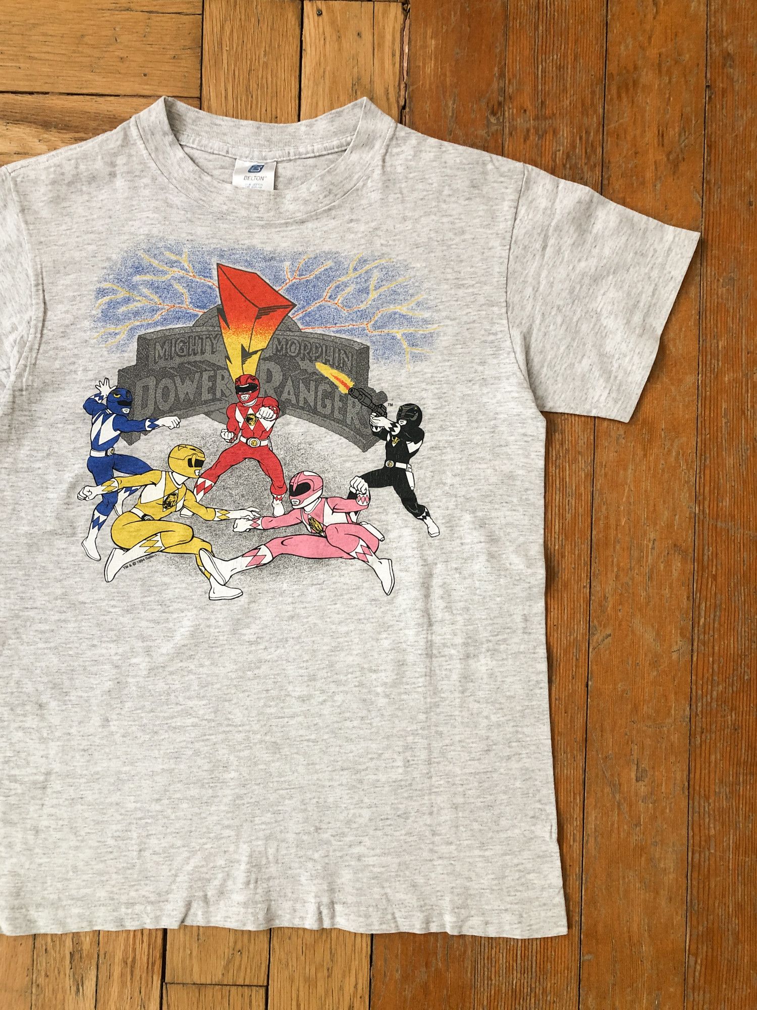Vintage 1994 Single Stitch 'Mighty Morphin Power Rangers' T-Shirt Size US S / EU 44-46 / 1 - 1 Thumbnail
