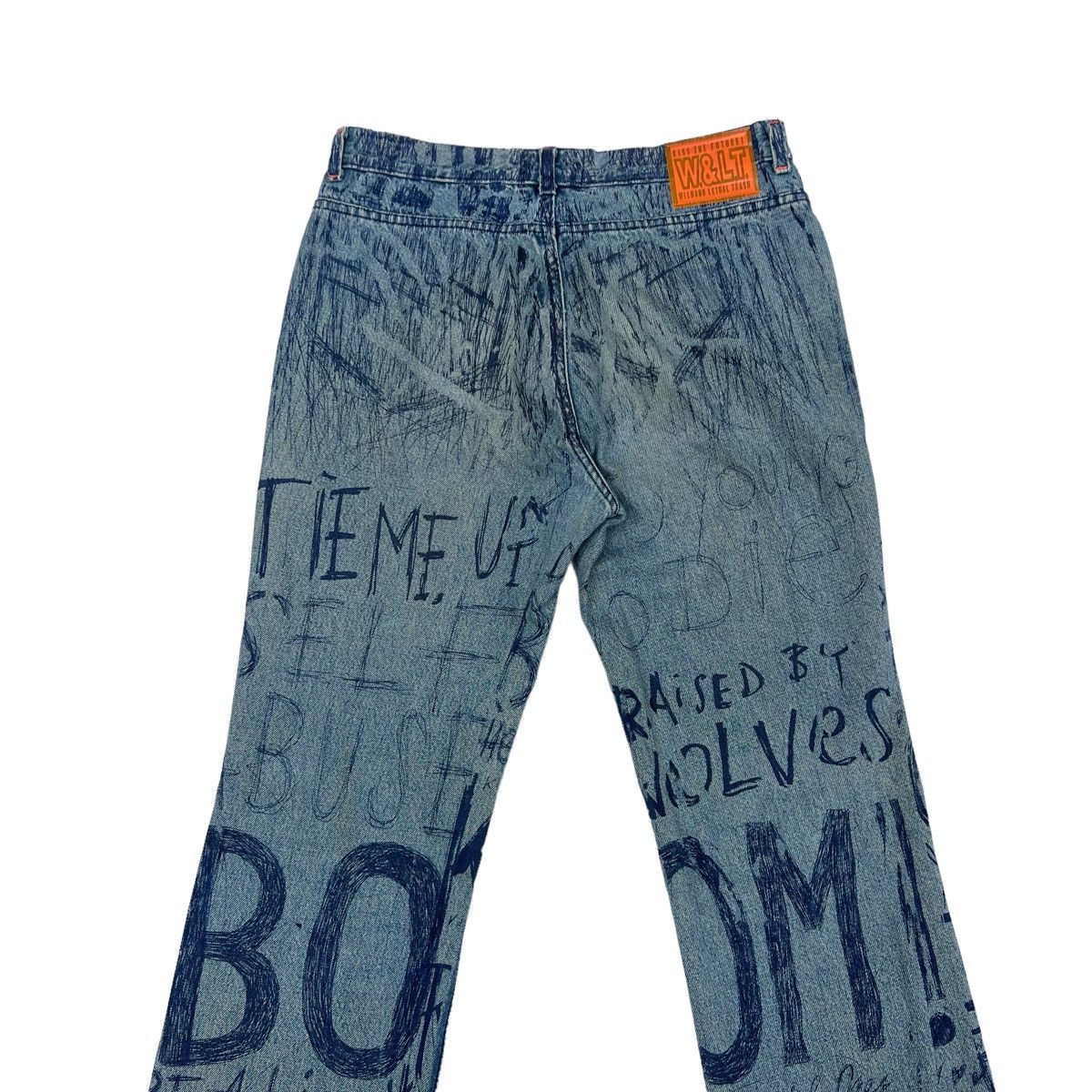 W&LT × Walter Van Beirendonck W & LT SS98 “Fetish For Beauty” Graffiti Denim Pants & bag Size US 32 / EU 48 - 10 Thumbnail
