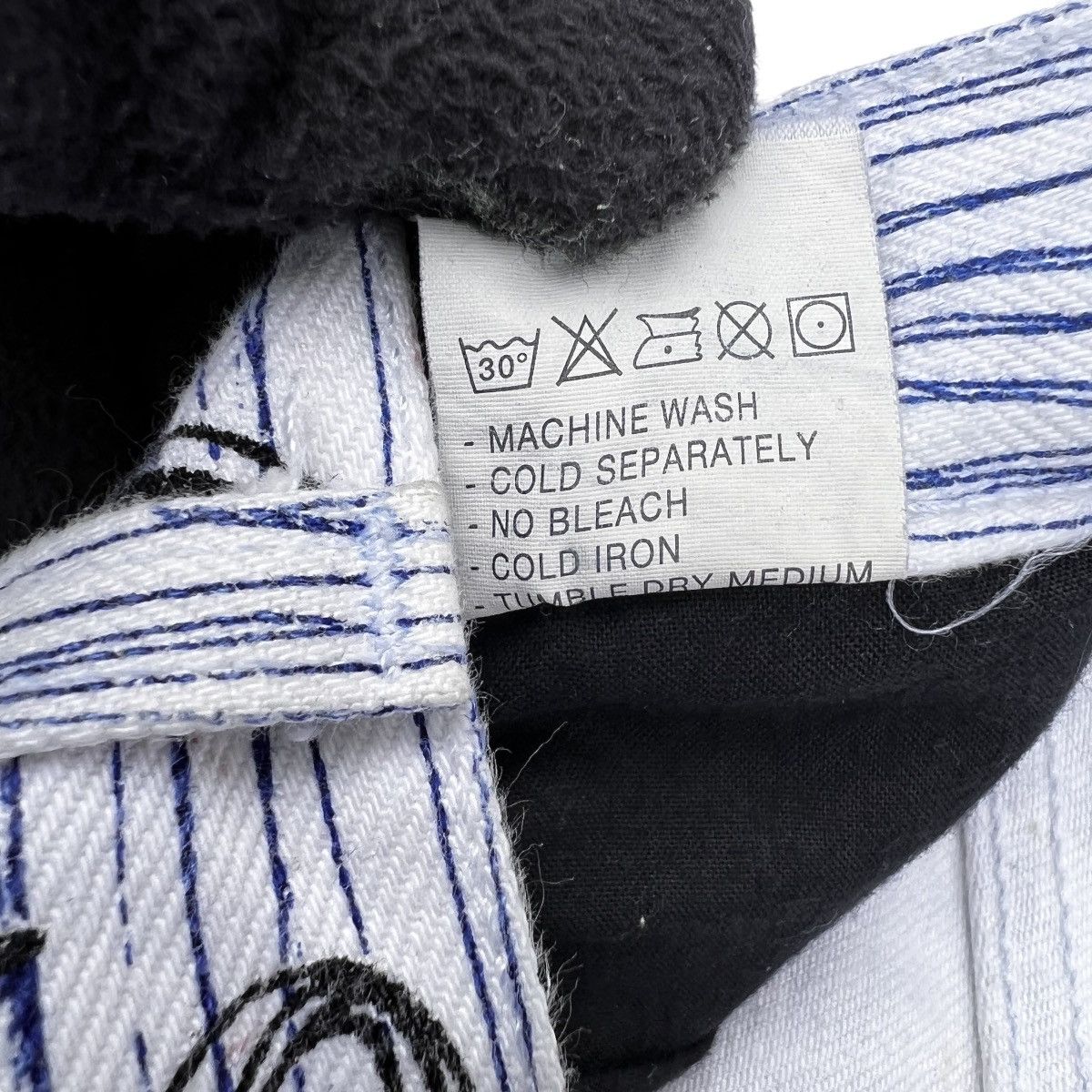 W&LT × Walter Van Beirendonck W & LT SS98 “Fetish For Beauty” Graffiti Denim Pants & bag Size US 32 / EU 48 - 19 Thumbnail