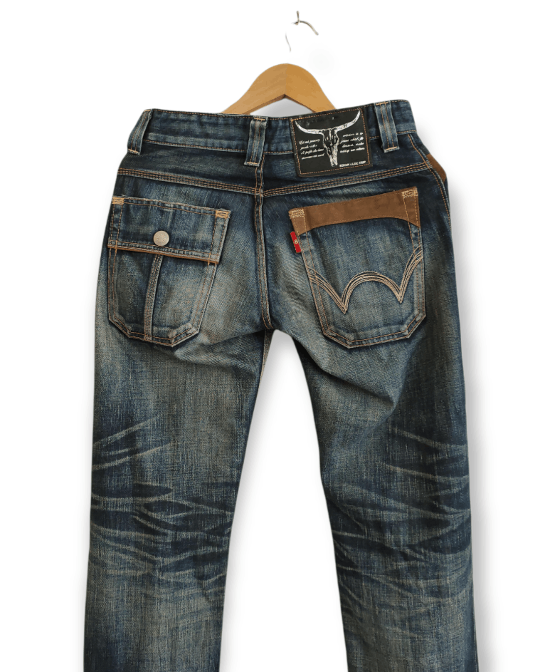 Edwin × Vintage Vintage Edwin Blue Trip Bush Pants/Tactical Cargo Pants Size US 30 / EU 46 - 9 Thumbnail