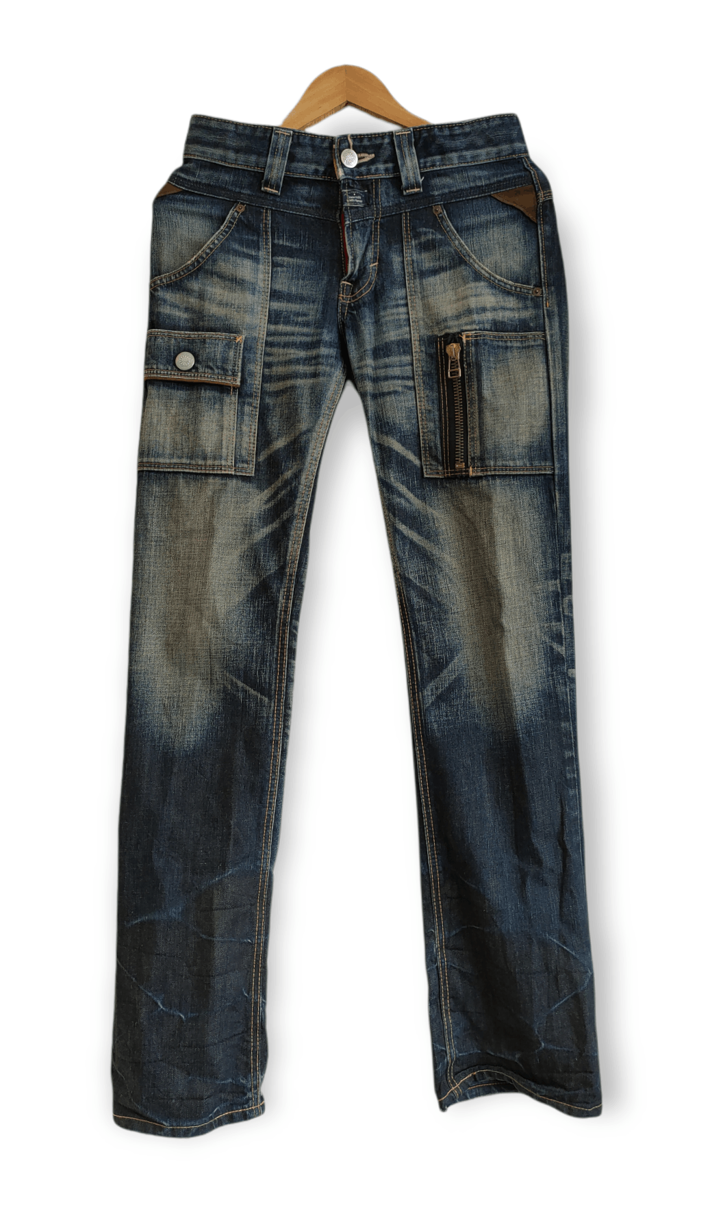 Edwin × Vintage Vintage Edwin Blue Trip Bush Pants/Tactical Cargo Pants Size US 30 / EU 46 - 6 Thumbnail