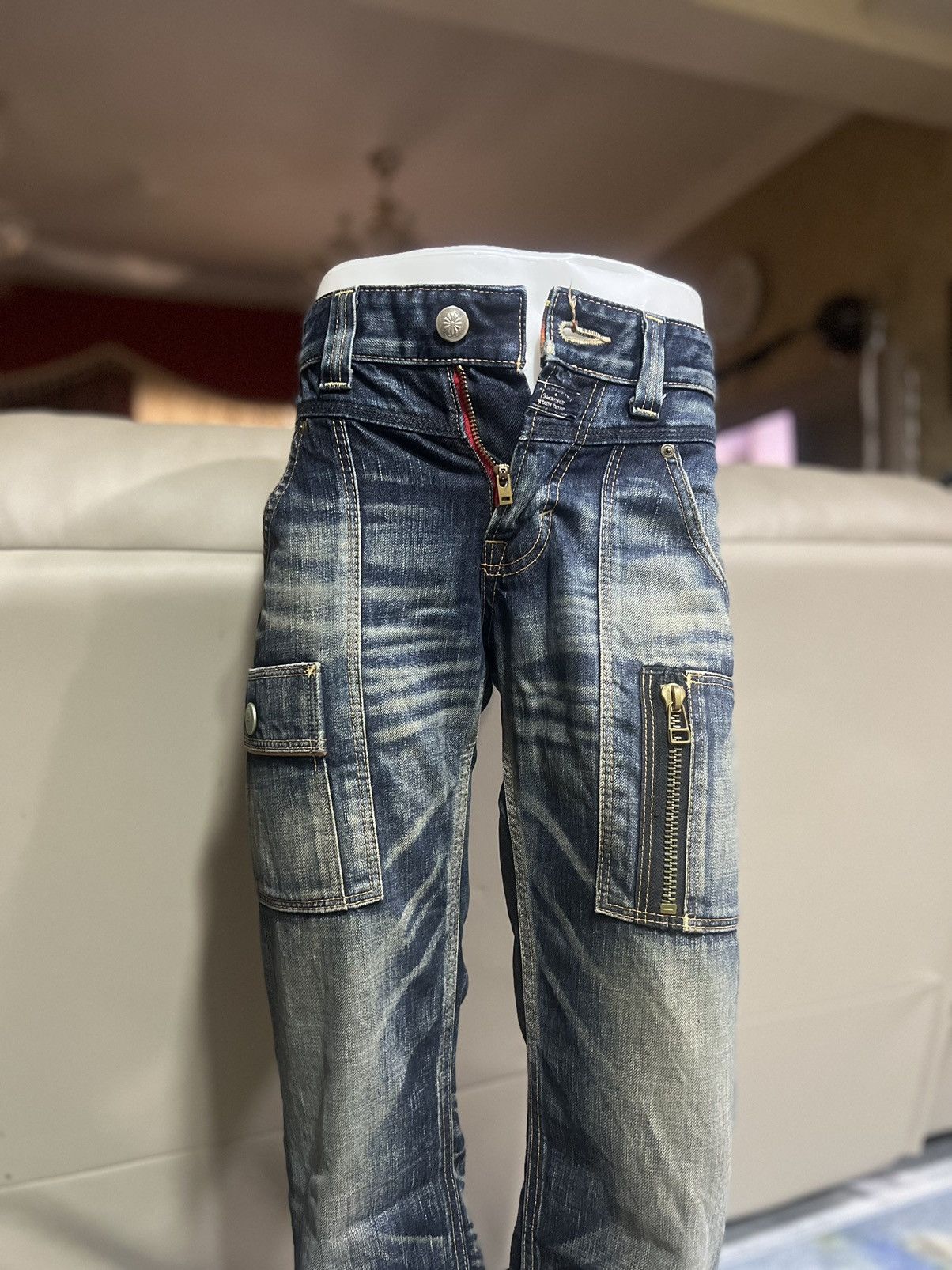 Edwin × Vintage Vintage Edwin Blue Trip Bush Pants/Tactical Cargo Pants Size US 30 / EU 46 - 4 Thumbnail