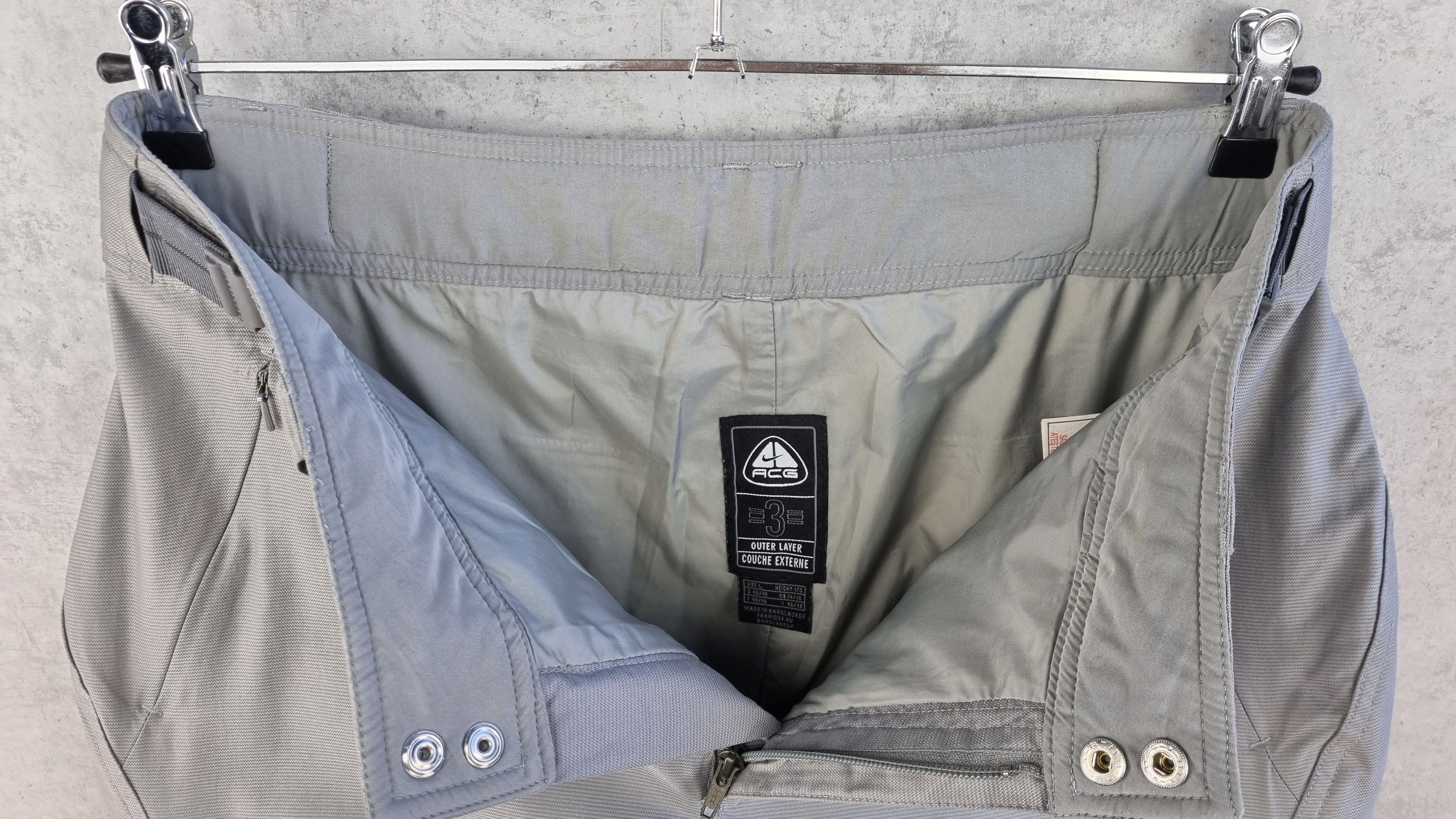 Nike × Nike ACG × Vintage 90s Nike ACG Asymmetrical Ski Snowboarding Nylon Pants Size US 34 / EU 50 - 10 Thumbnail