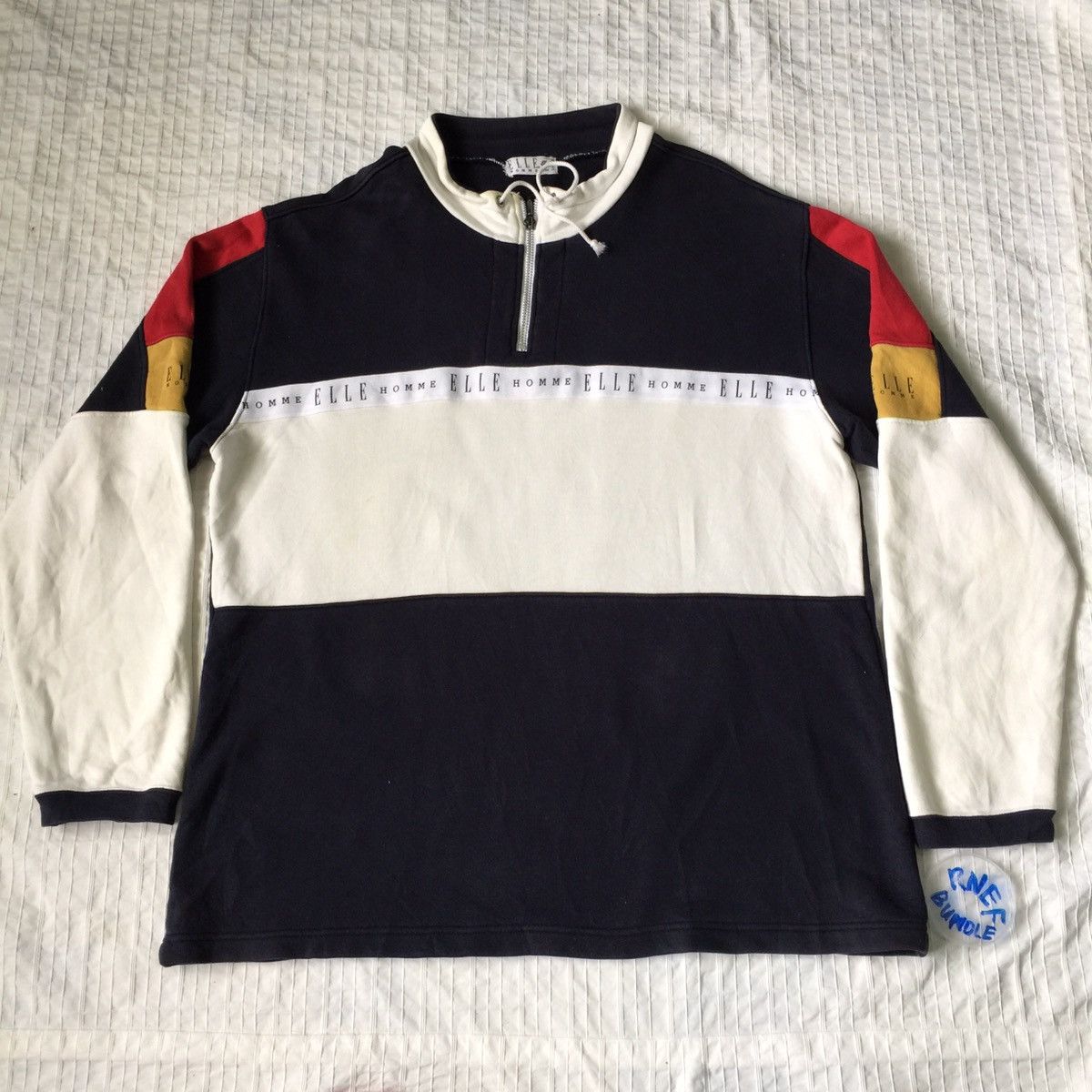 Japanese Brand Elle Homme Paris Sweatshirt Size US L / EU 52-54 / 3 - 9 Thumbnail