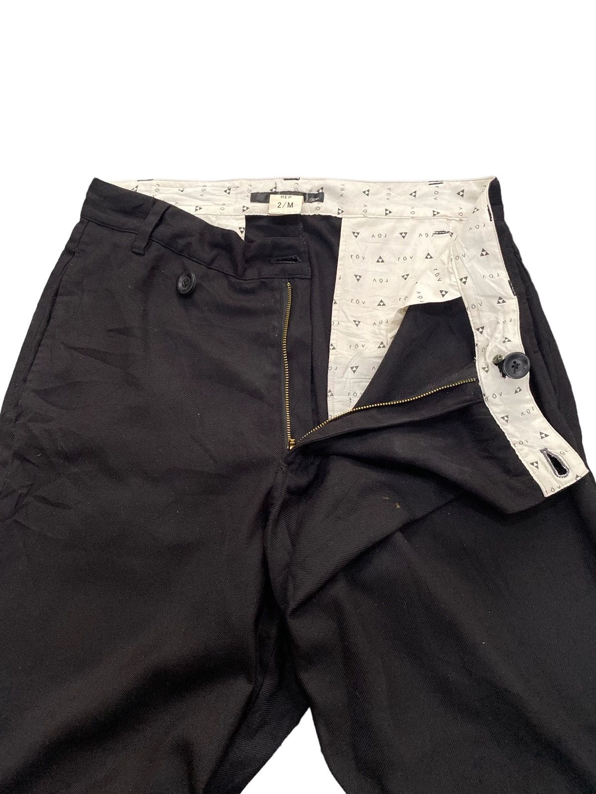 Japanese Brand ROVTSKI Japan loose pocket asymmetrical button wool pant Size US 32 / EU 48 - 3 Thumbnail