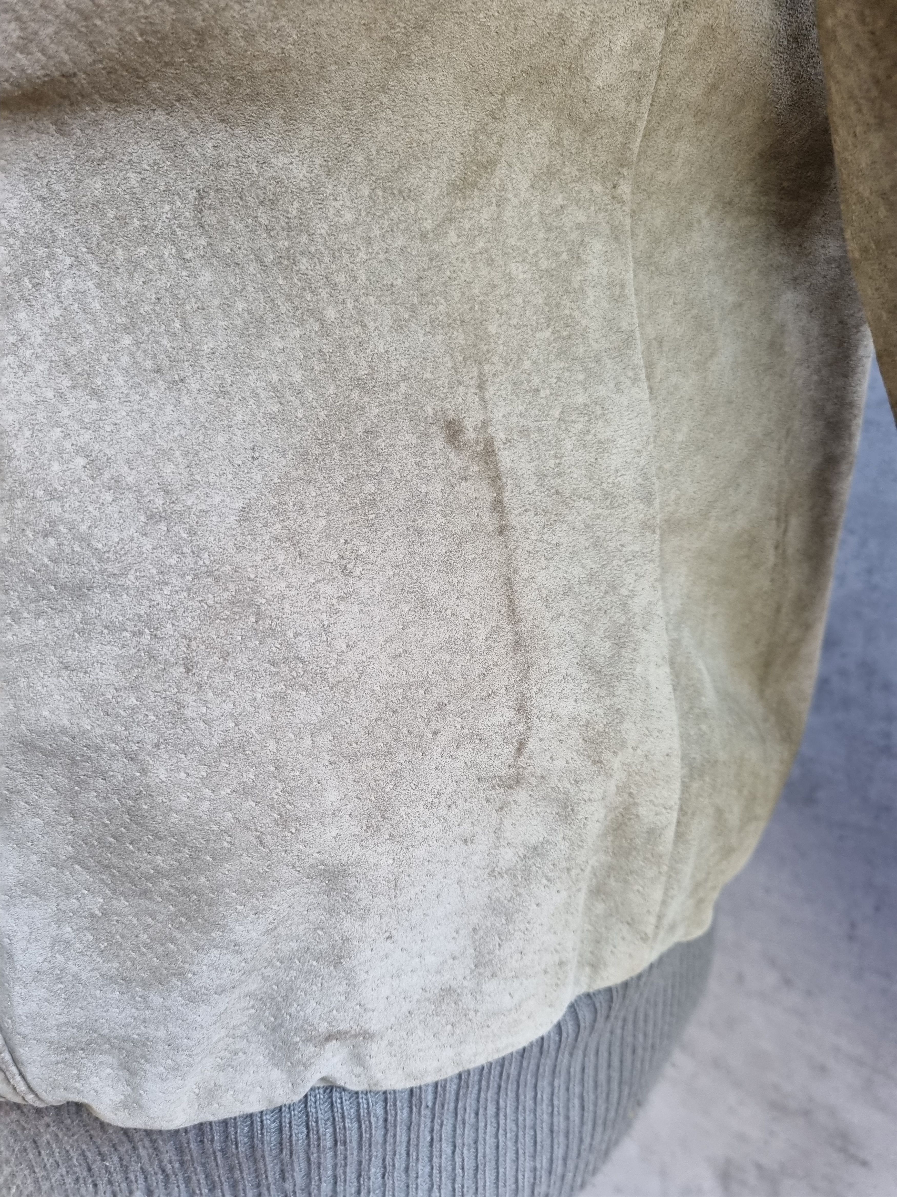 Genuine Leather × Leather 70s Leather Suede Heavy Jacket Biker Cafe racer Size US L / EU 52-54 / 3 - 15 Thumbnail