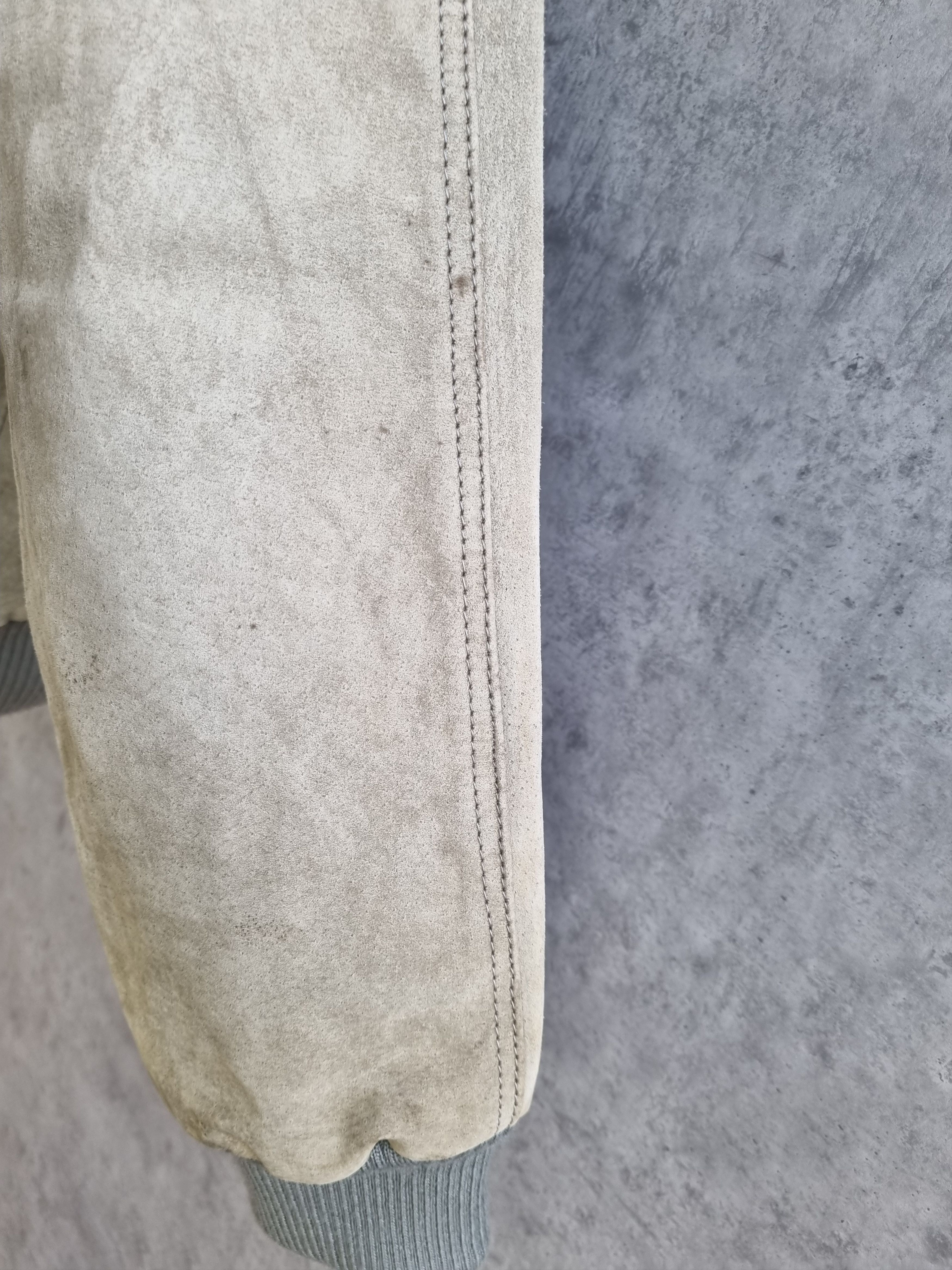 Genuine Leather × Leather 70s Leather Suede Heavy Jacket Biker Cafe racer Size US L / EU 52-54 / 3 - 17 Thumbnail