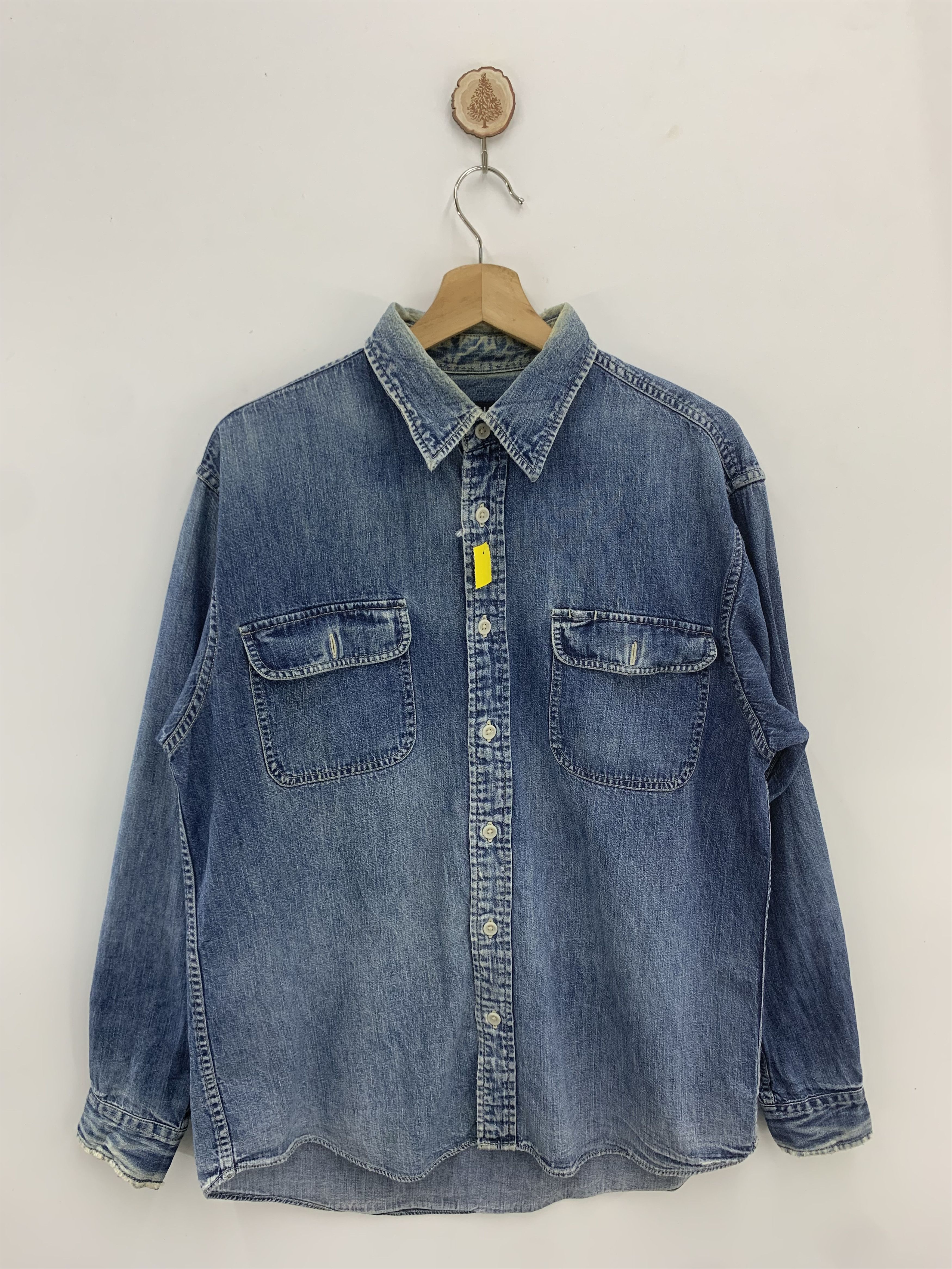 Uniqlo Vintage Uniqlo Denim Jacket Size US L / EU 52-54 / 3 - 1 Thumbnail